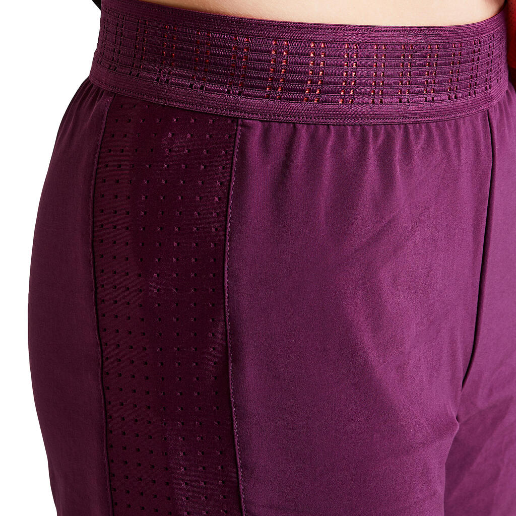 Fussballshorts F900 Damen violett