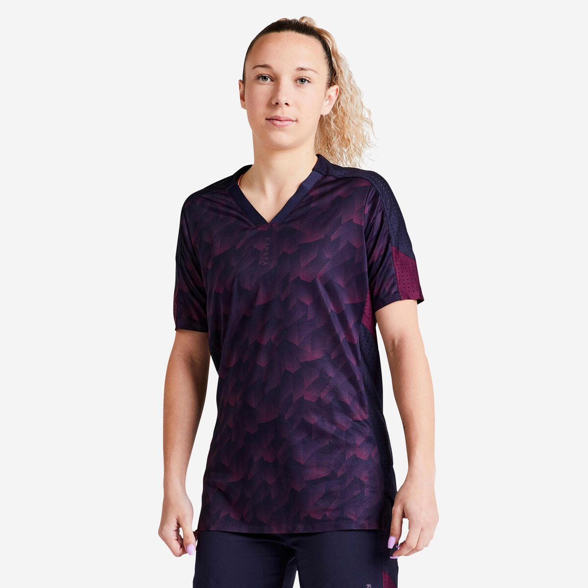 MAILLOT DE FOOTBALL FEMME F900 BLEU NOIR