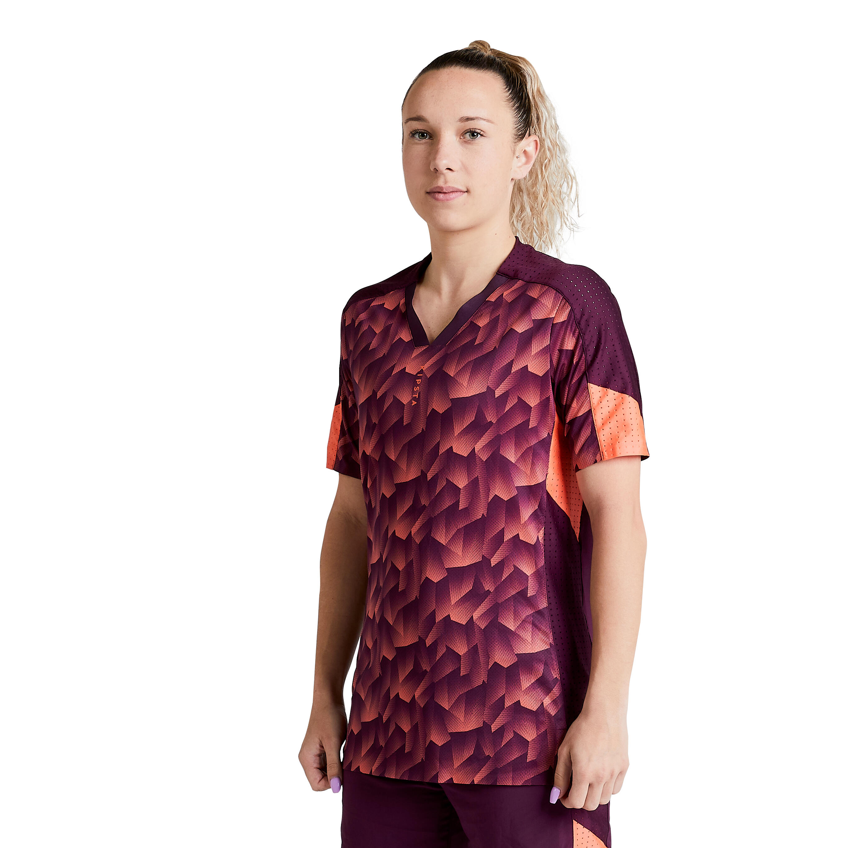 Women's Football Jersey F900 - Coral 2/31