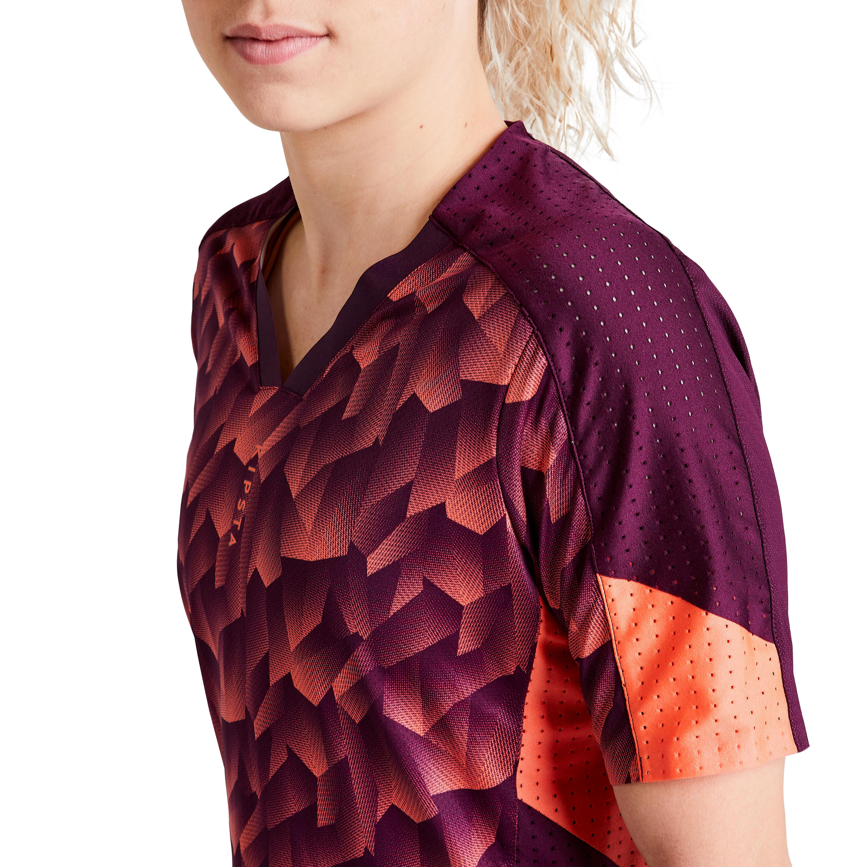 MAILLOT DE FOOTBALL FEMME F900 CORAIL 12/31