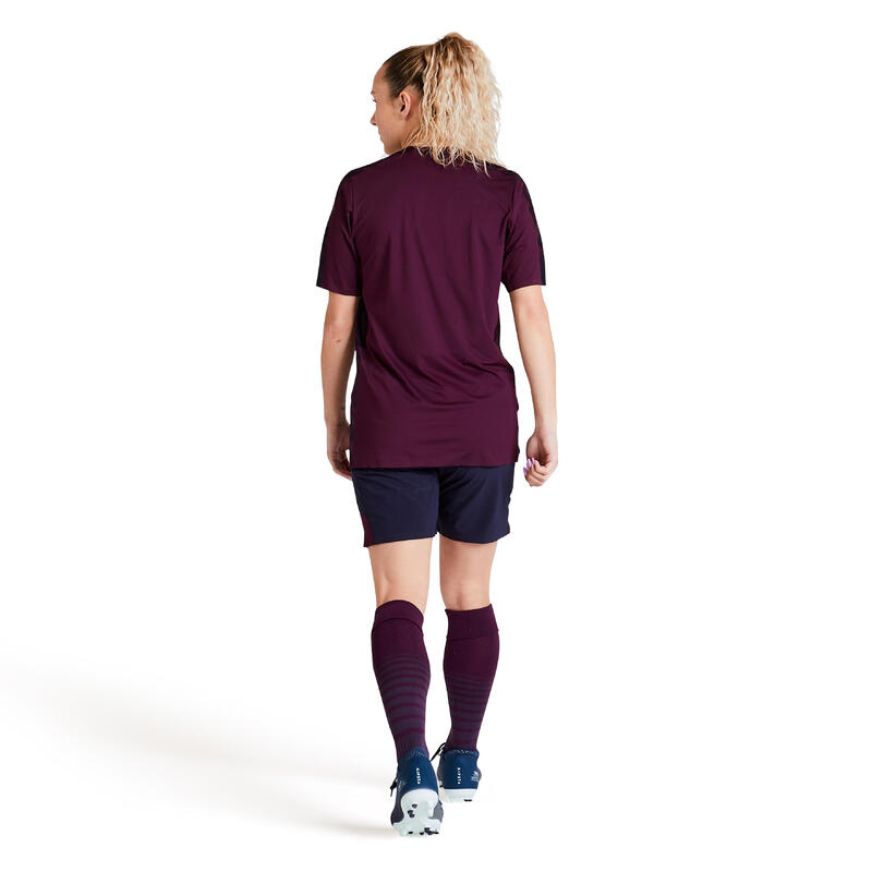 Pantalón corto de fútbol mujer F900 Azul Negro