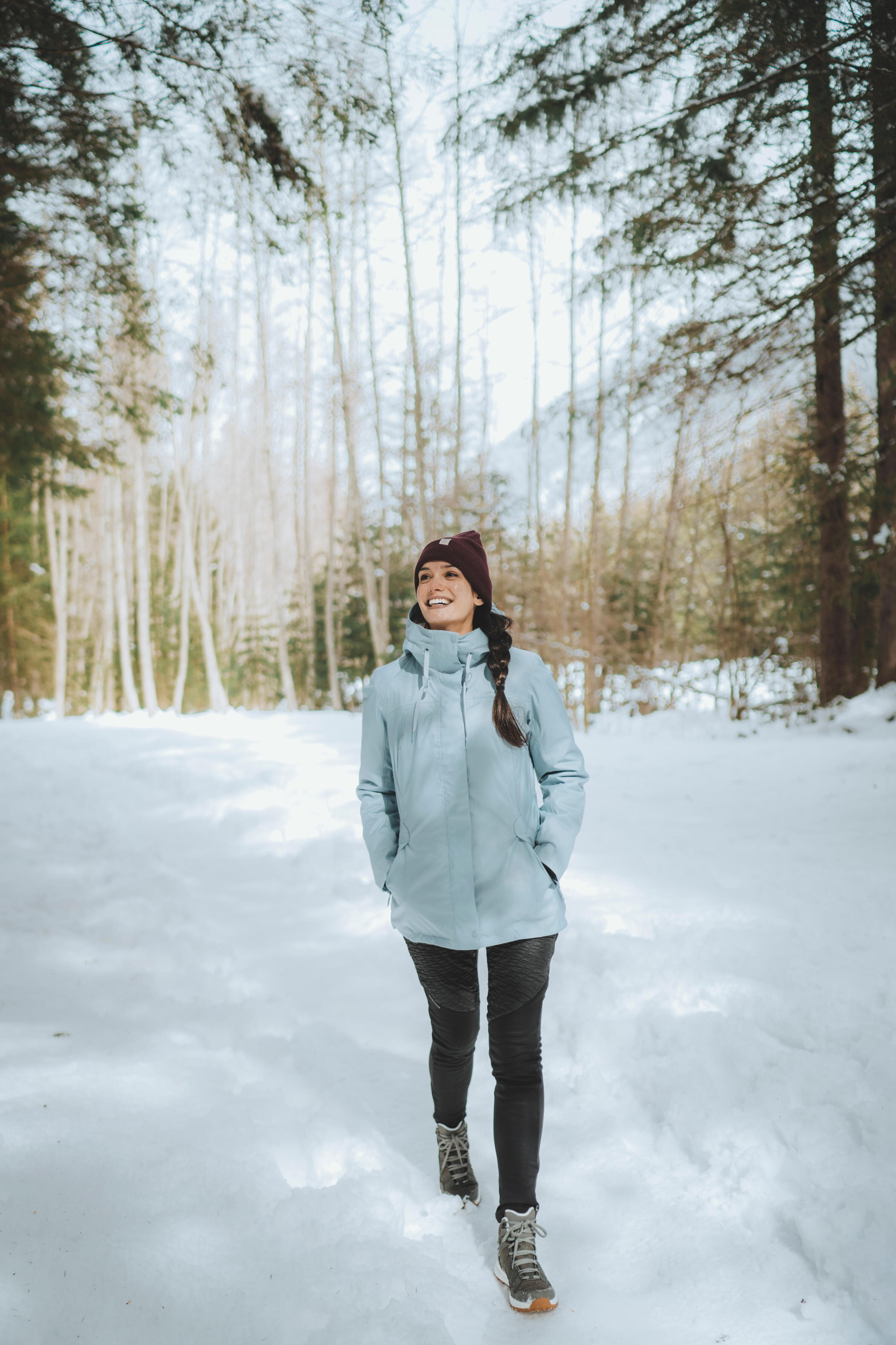 Legging chaud déperlant de randonnée - SH500 MOUNTAIN - femme 12/31
