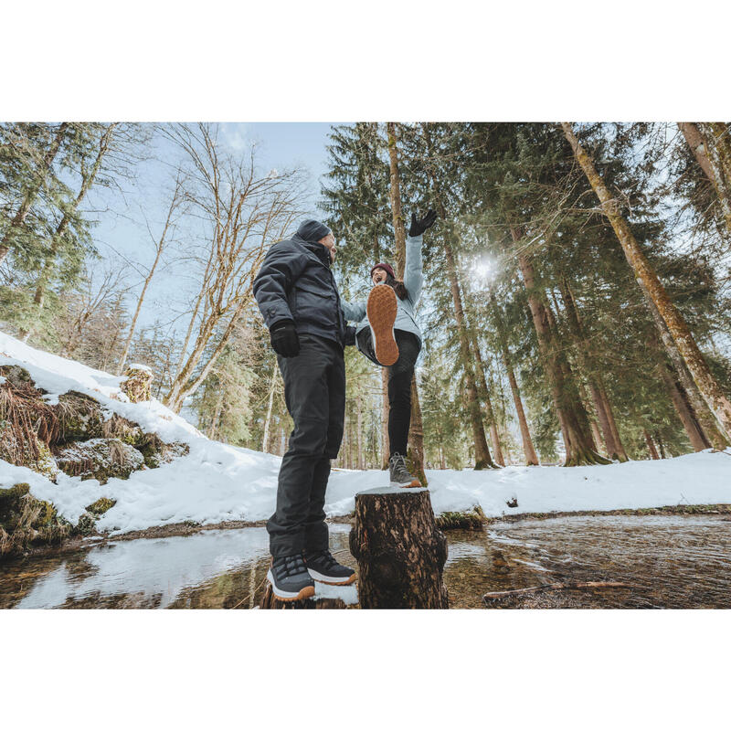 Pánská turistická bunda -10 °C nepromokavá NH500