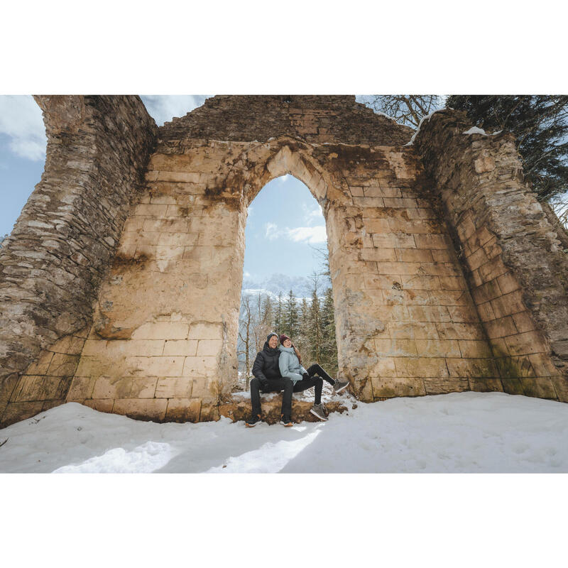 Pánská turistická bunda -10 °C nepromokavá NH500
