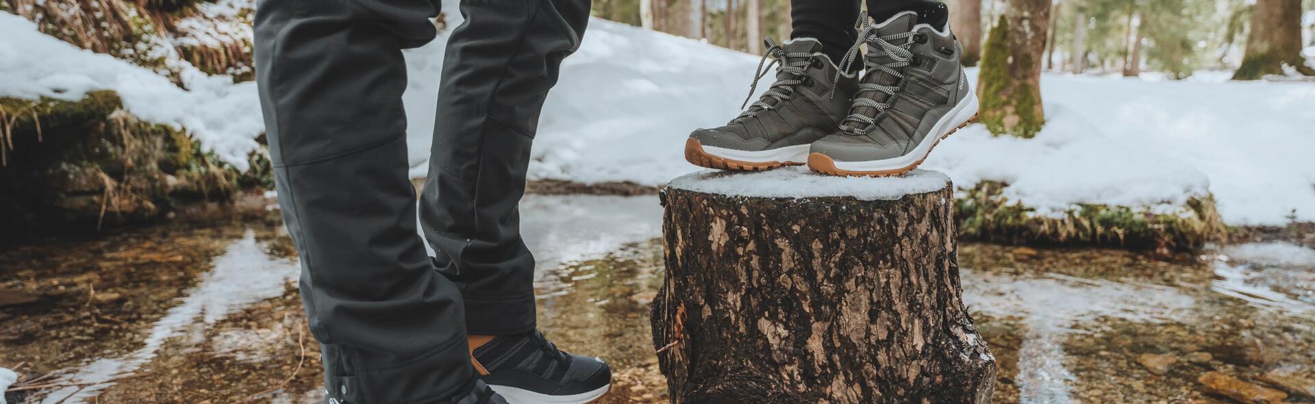 escolher calçado de caminhada no inverno
