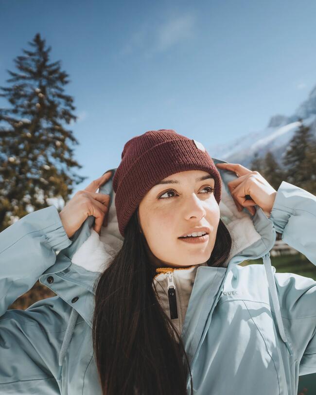 Chaqueta de invierno impermeable de senderismo Mujer - SH500 -10 °C