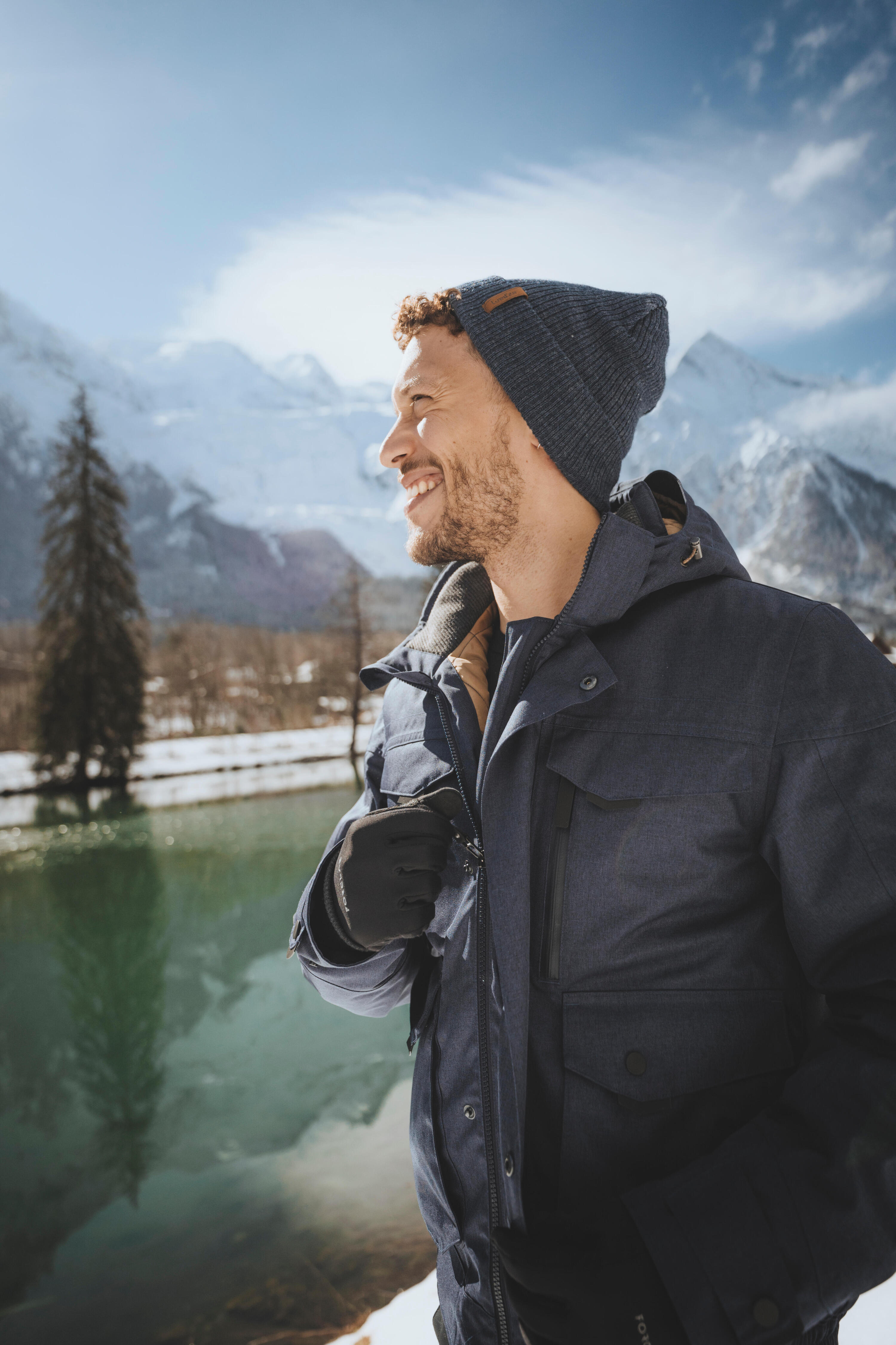 Manteau d'hiver de randonnée imperméable homme – SH 500 13/18
