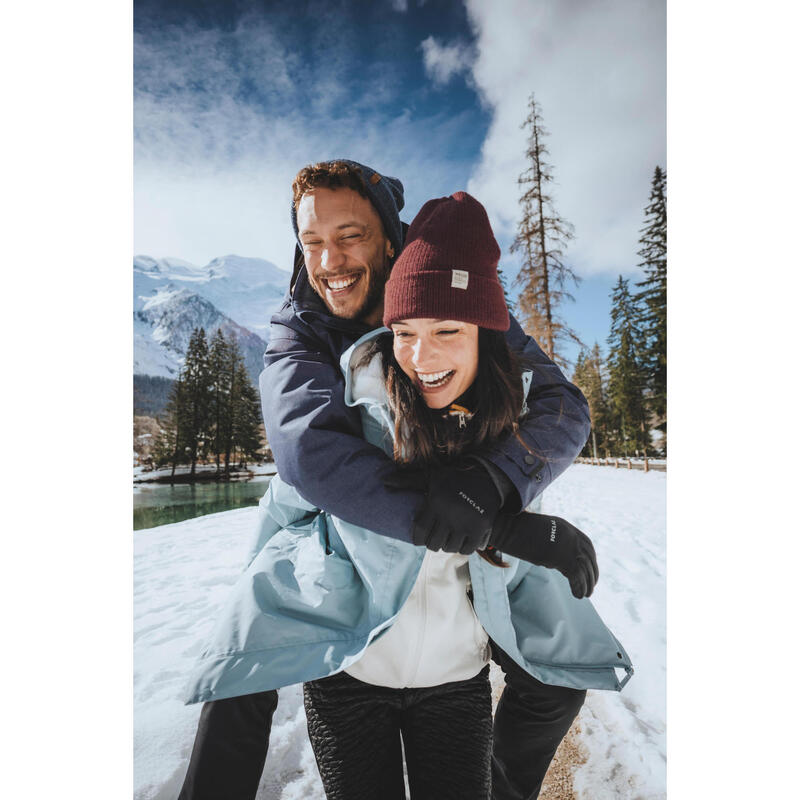 Dámská turistická bunda -10 °C nepromokavá NH500