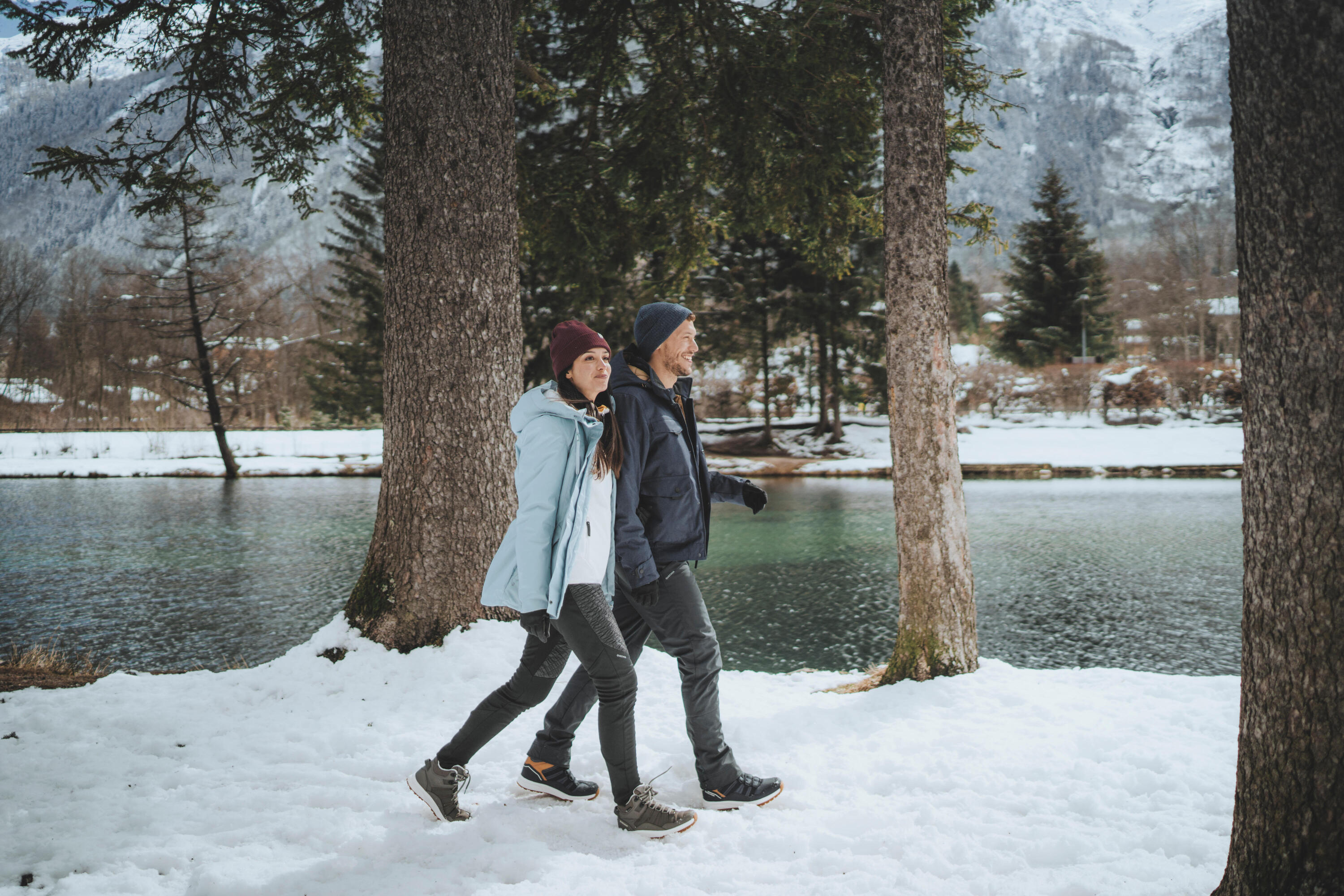 Wanderhose -4°C, wasserabweisend Herren, NH500 grau 11/12