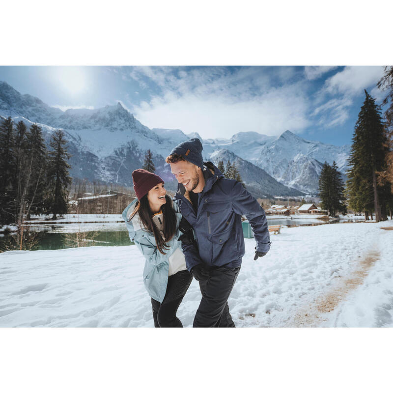 Dámská turistická bunda -10 °C nepromokavá NH500