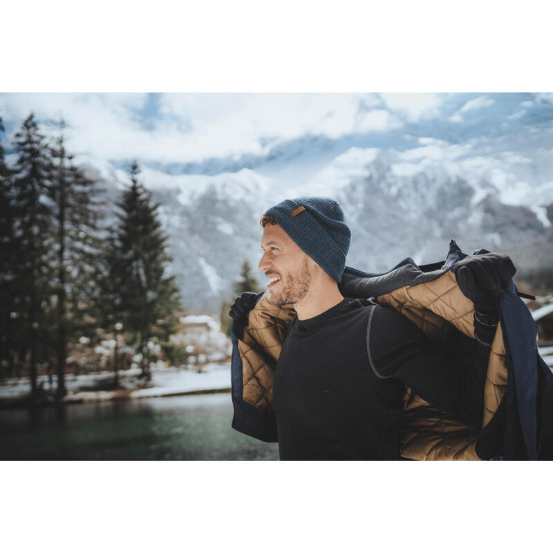 Pánská turistická bunda -10 °C nepromokavá NH500