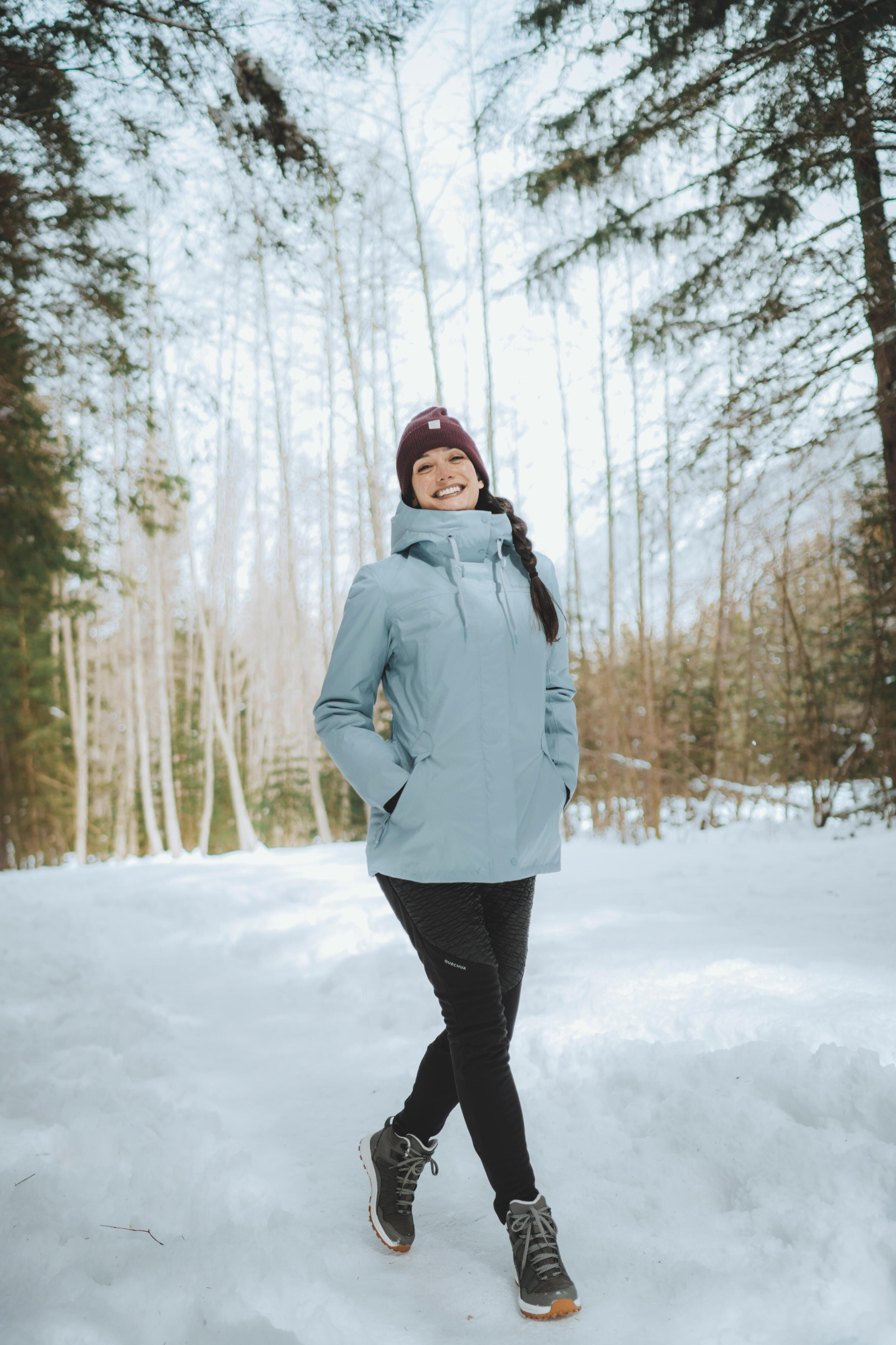 Women’s hiking waterproof winter jacket - SH500 -10°C 3/12