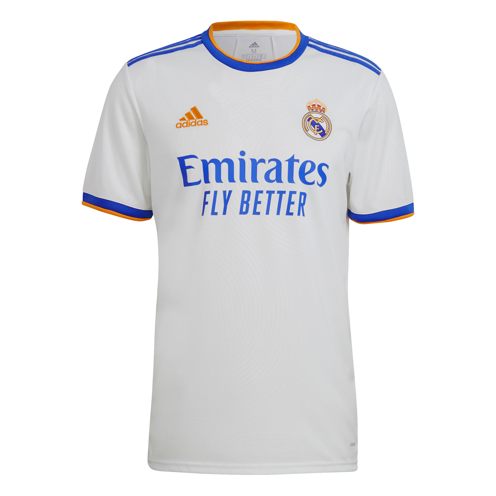 Tricou Fotbal Acasă Replică Real Madrid 2021/2022 Alb Adulți ADIDAS imagine noua