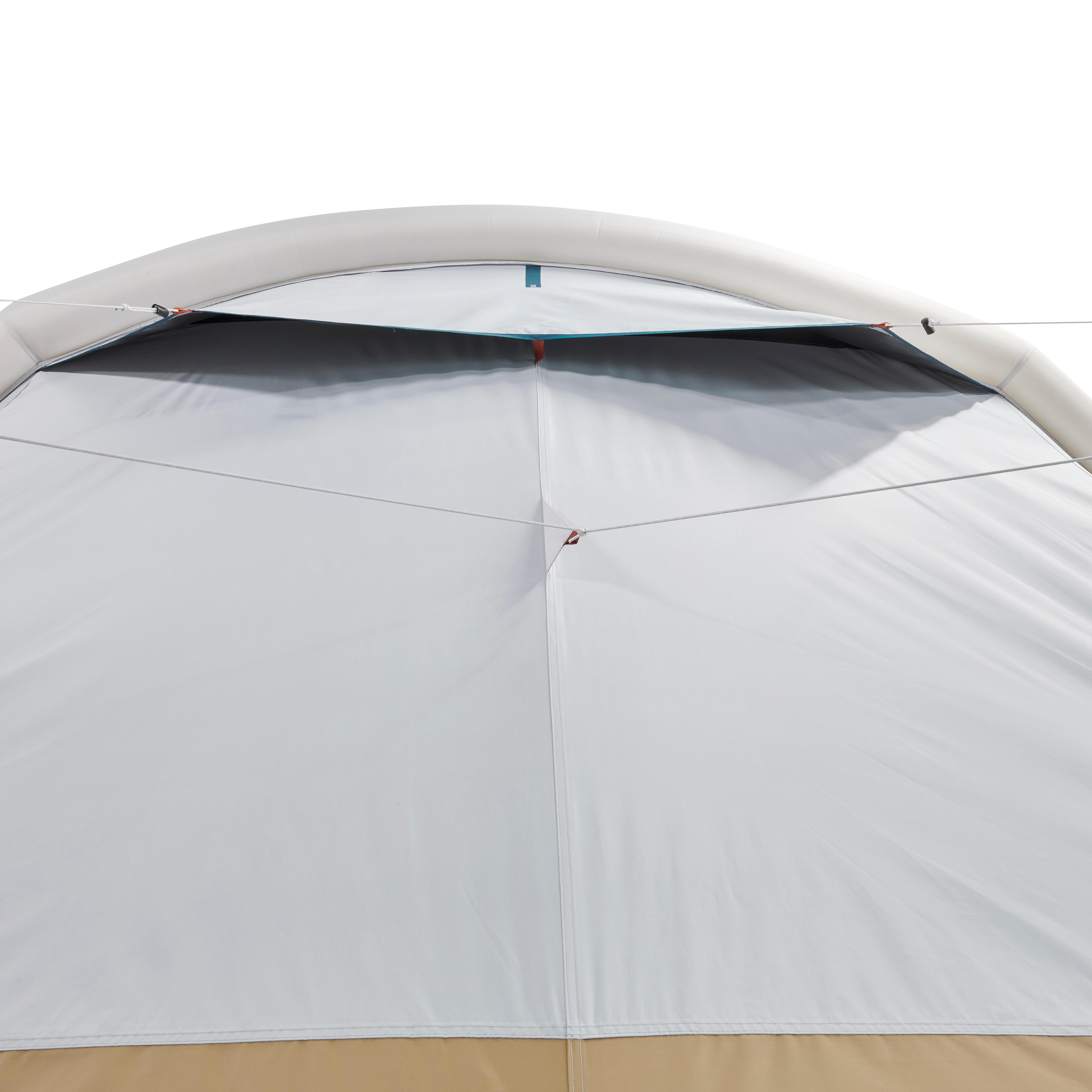 6-Person Inflatable Camping Tent, Air Seconds 6.3 Fresh&Black - QUECHUA
