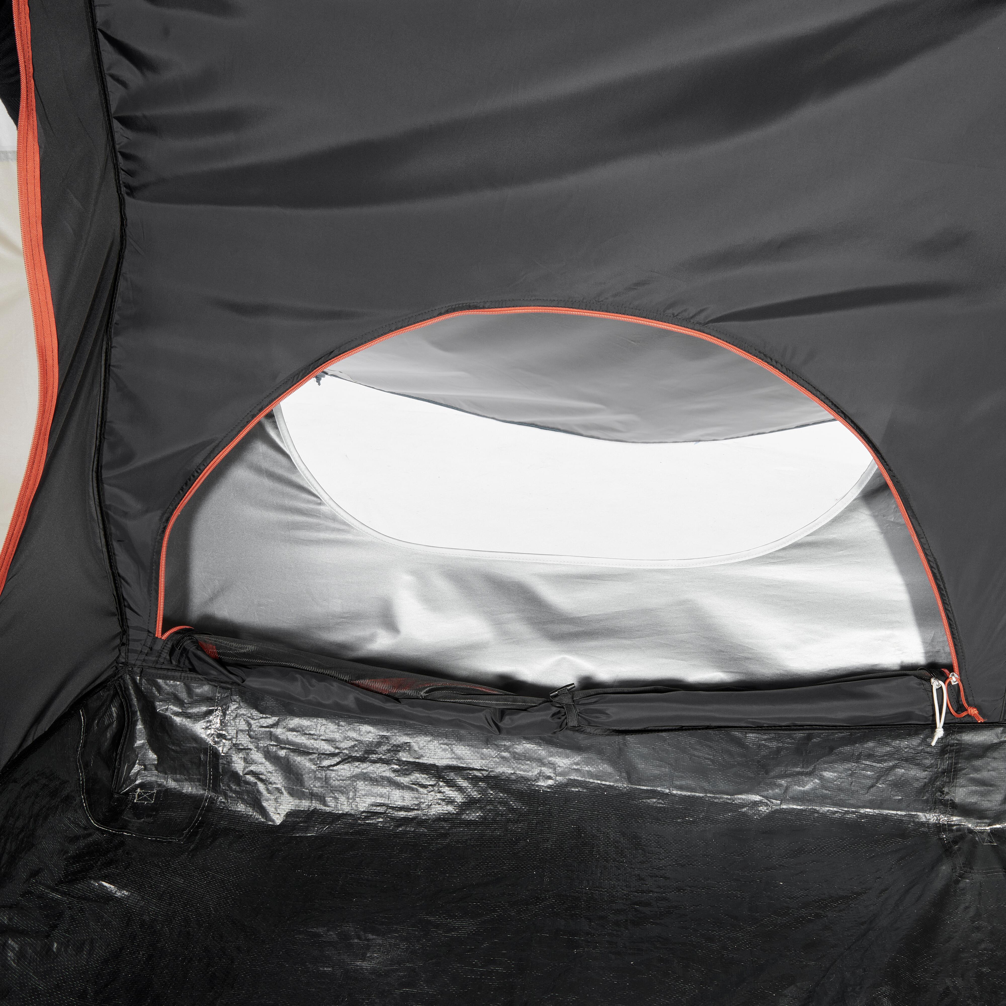 6-Person Inflatable Camping Tent, Air Seconds 6.3 Fresh&Black - QUECHUA