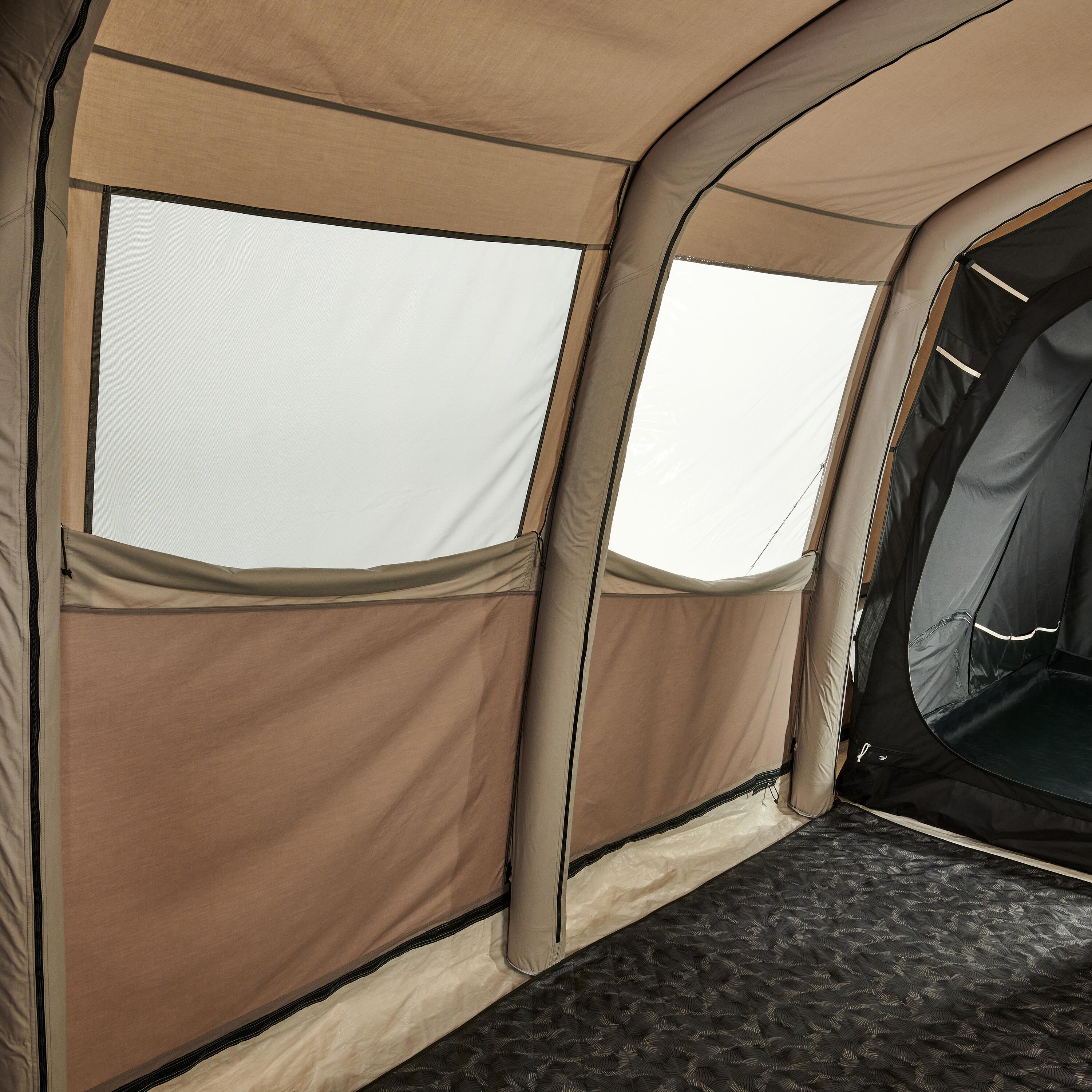 Inflatable camping tent - AirSeconds 6.3 Polycotton - 6 Person - 3 Bedrooms 59/71