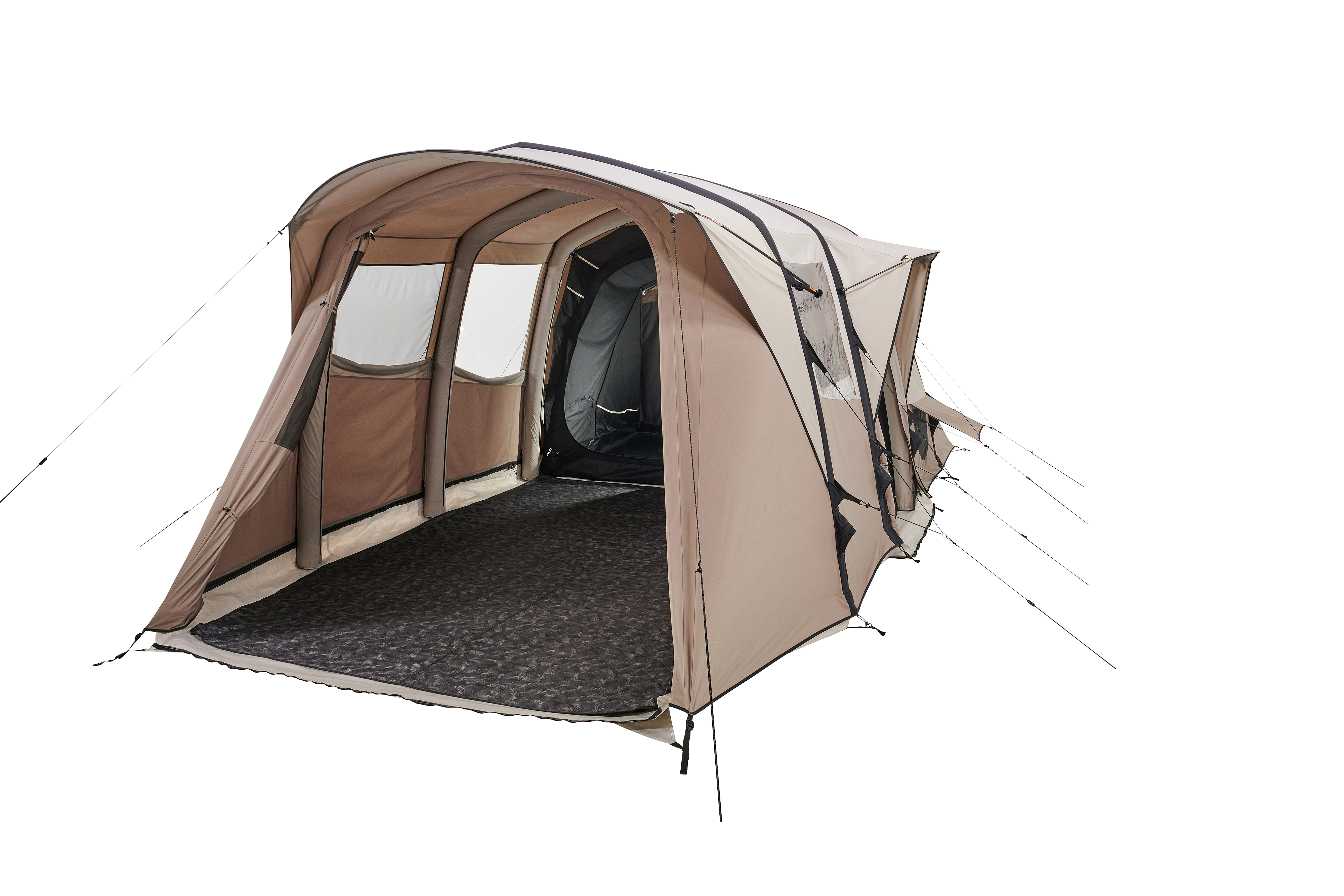 EASYCOMFORT Tenda da Campeggio in Poliestere e Tessuto Oxford con Gancio  Interno e Finestre a Rete, 265x140x95 cm