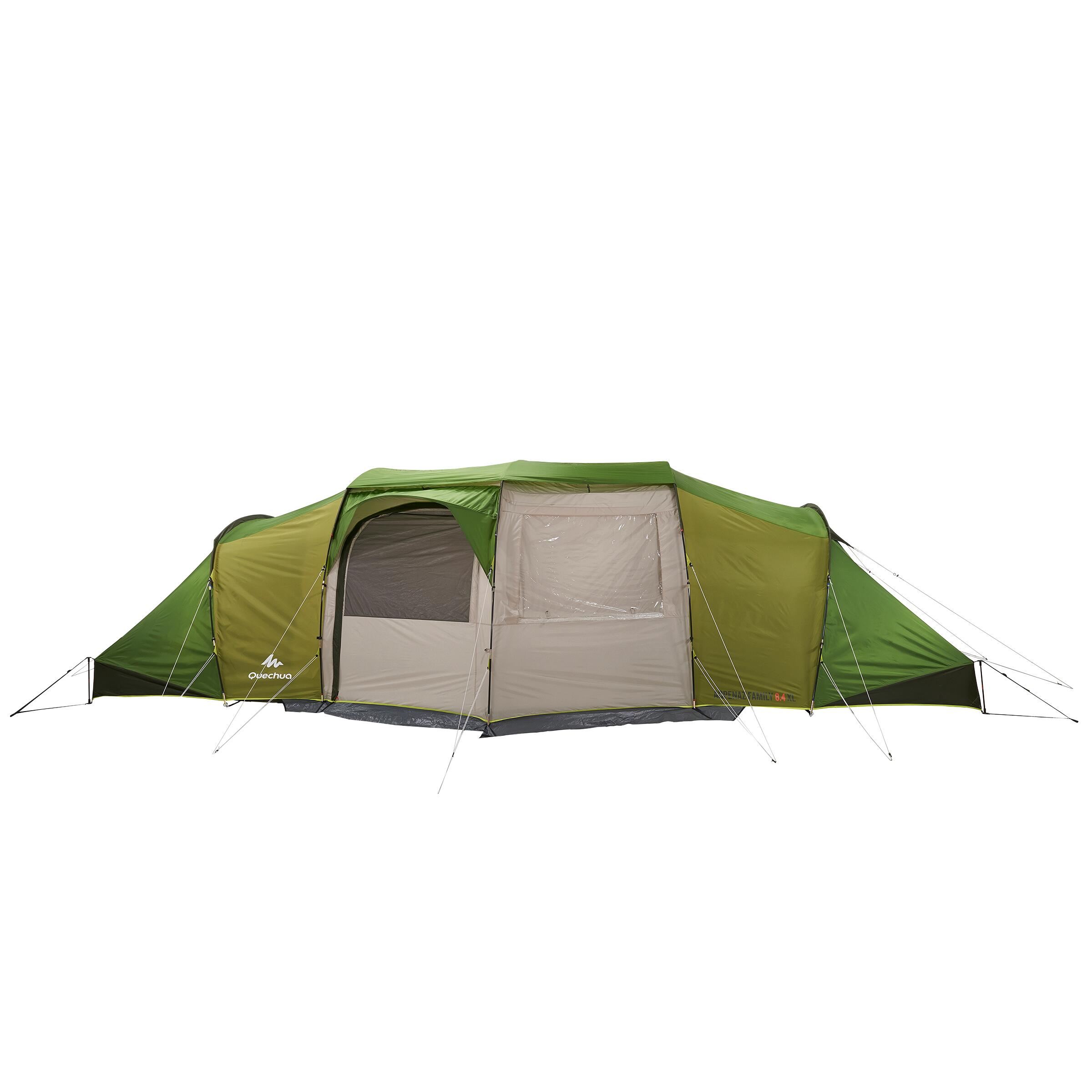 Camping tent with poles - Arpenaz 8.4 - 8 Person - 4 Bedrooms 15/24