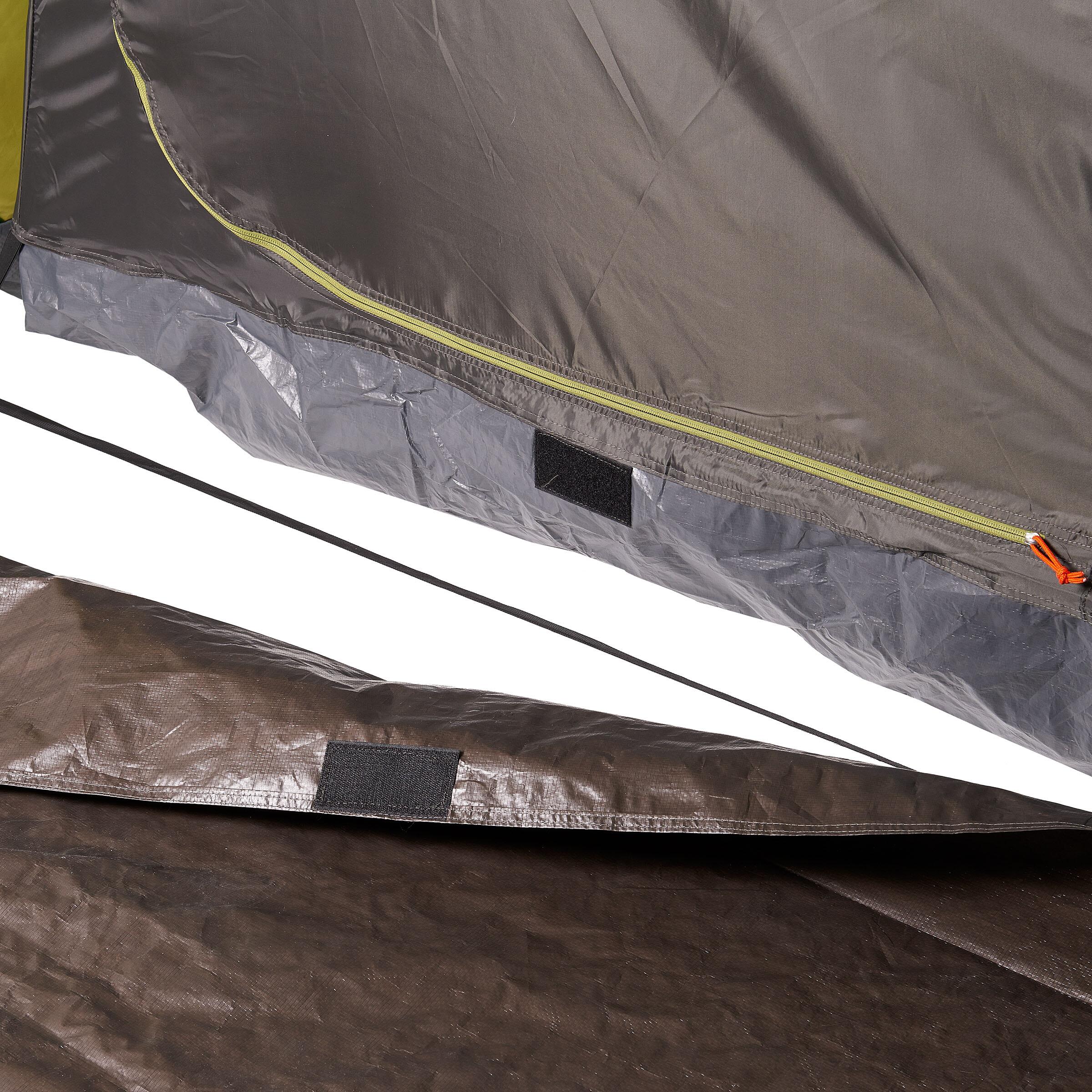 Camping tent with poles - Arpenaz 8.4 - 8 Person - 4 Bedrooms 12/24