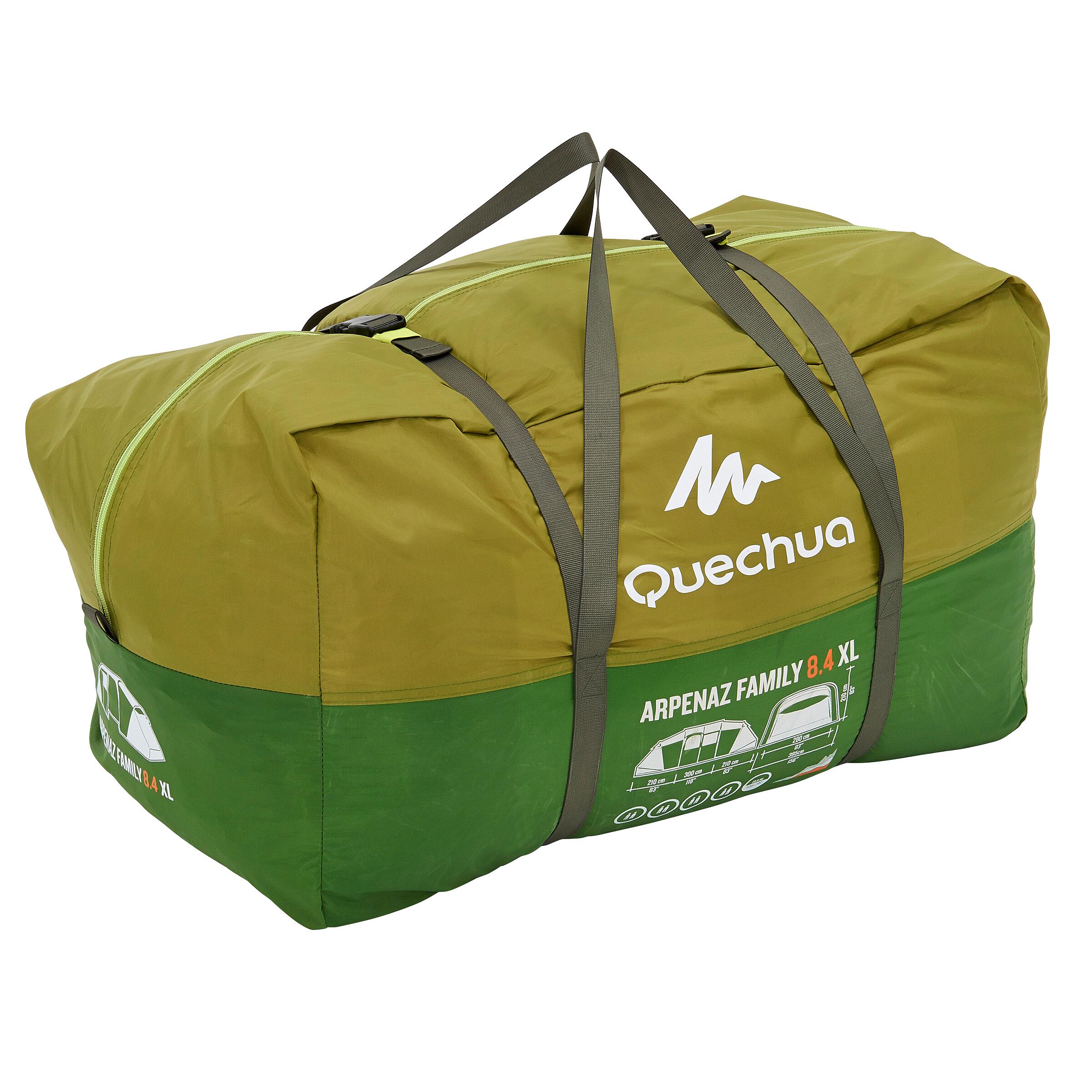 Camping tent with poles - Arpenaz 8.4 - 8 Person - 4 Bedrooms 3/24