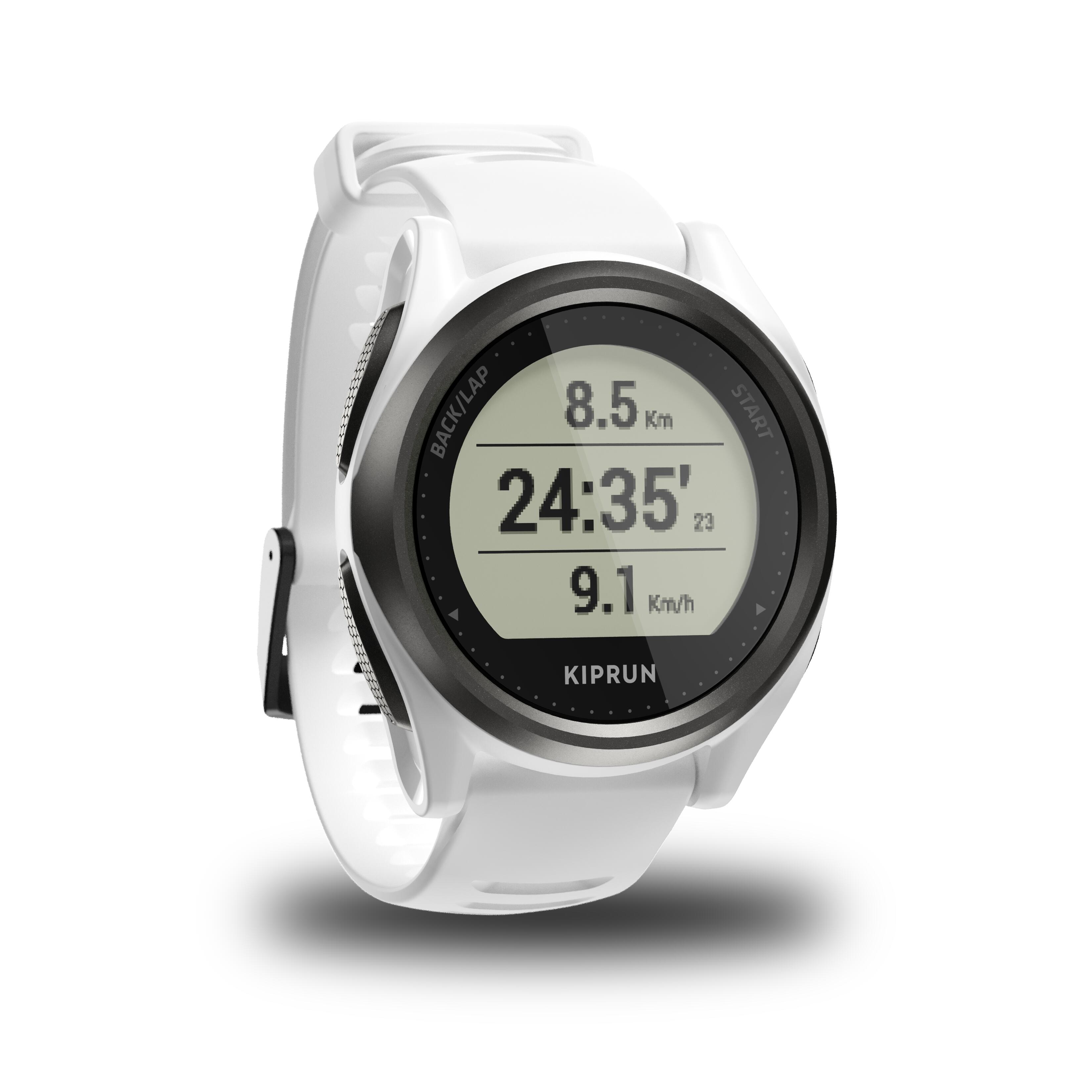 RUNNING WRIST HEART RATE MONITOR WATCH KIPRUN GPS 550 WHITE