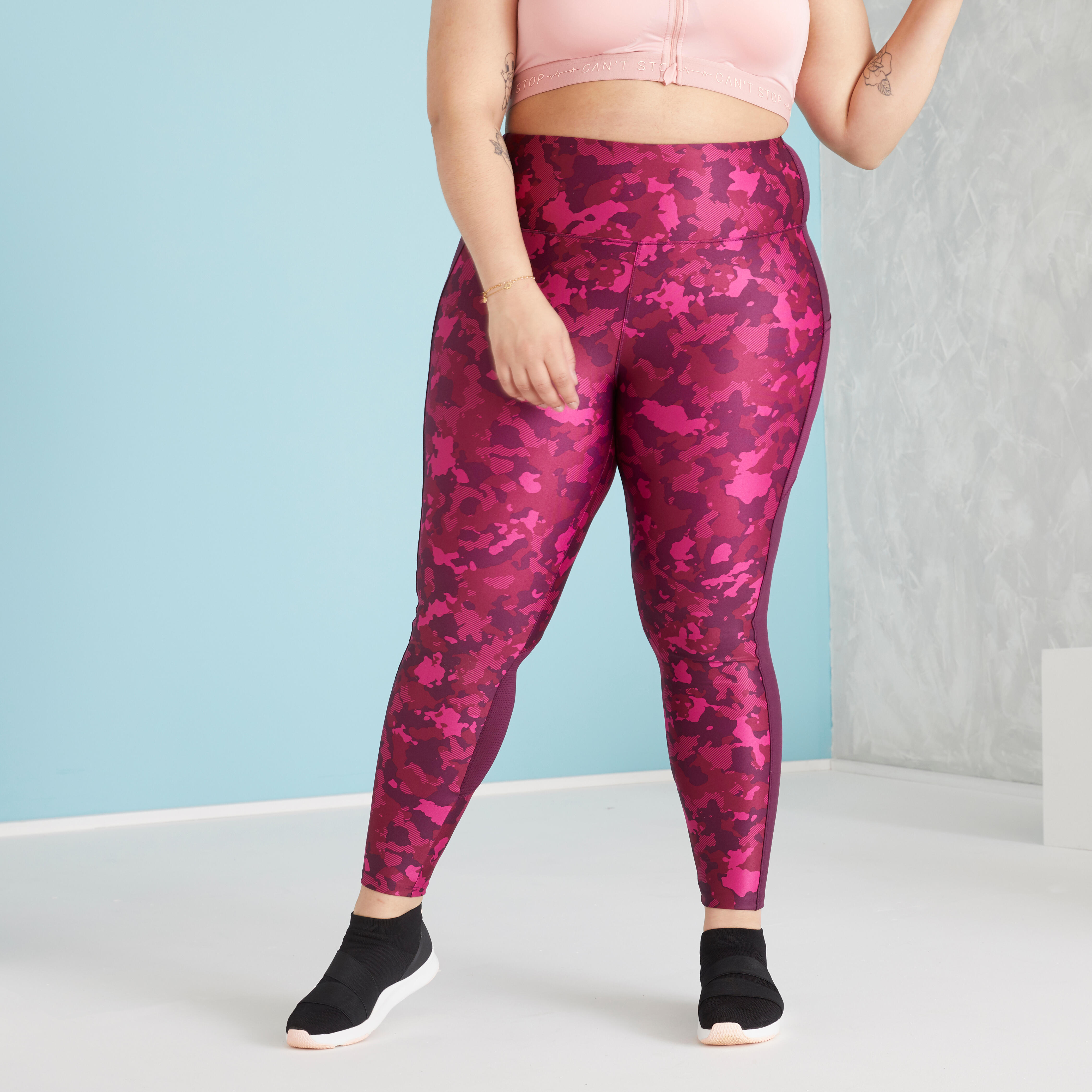 Leggings donna fitness 120 taglie forti dalla 3XL alla 5XL DOMYOS |  DECATHLON