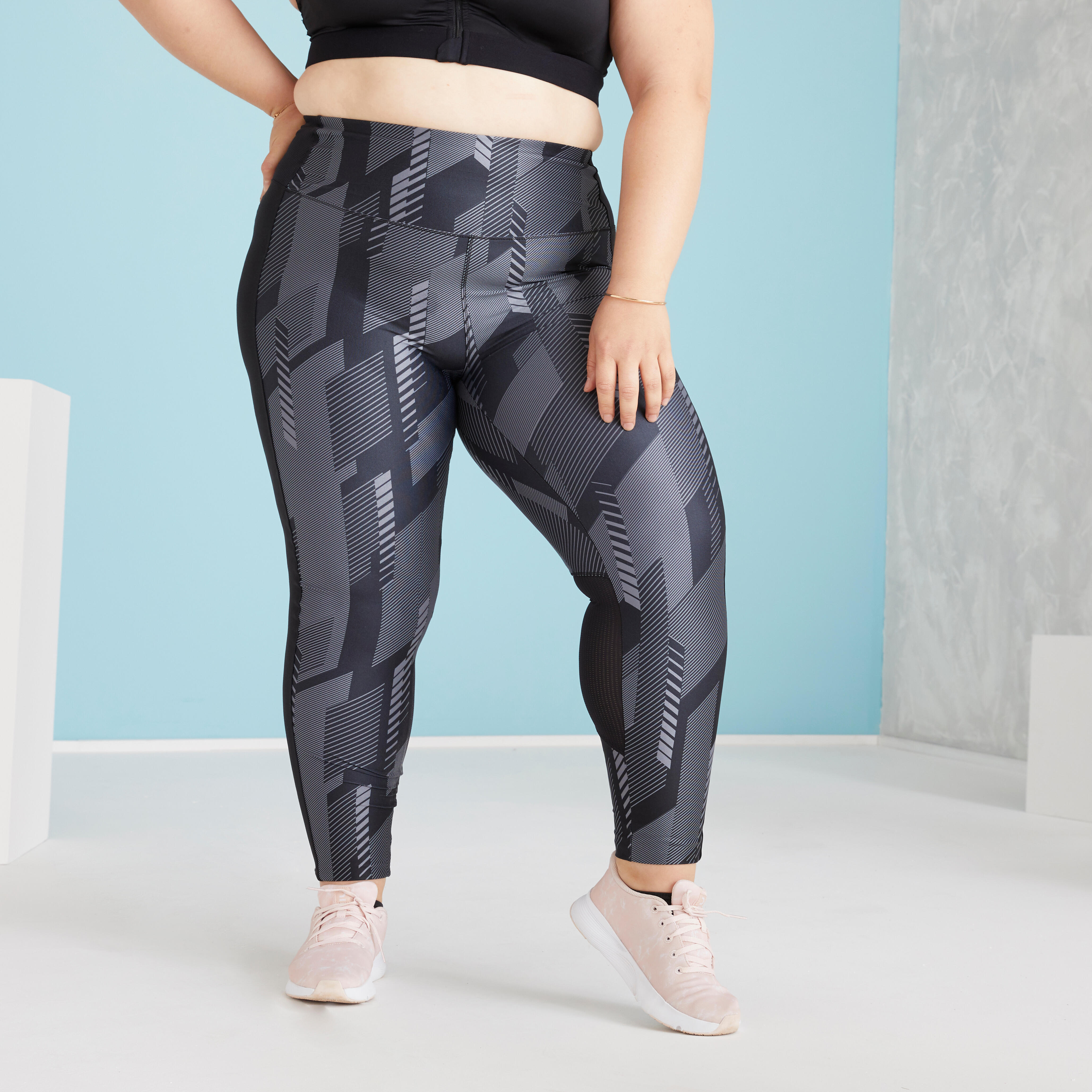 Leggings donna fitness 120 taglie forti dalla 3XL alla 5XL DOMYOS |  DECATHLON