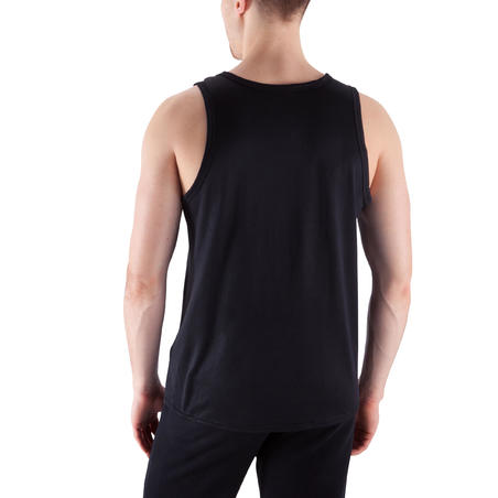Kūno rengybos marškinėliai be rankovių „Energy“ – juodi