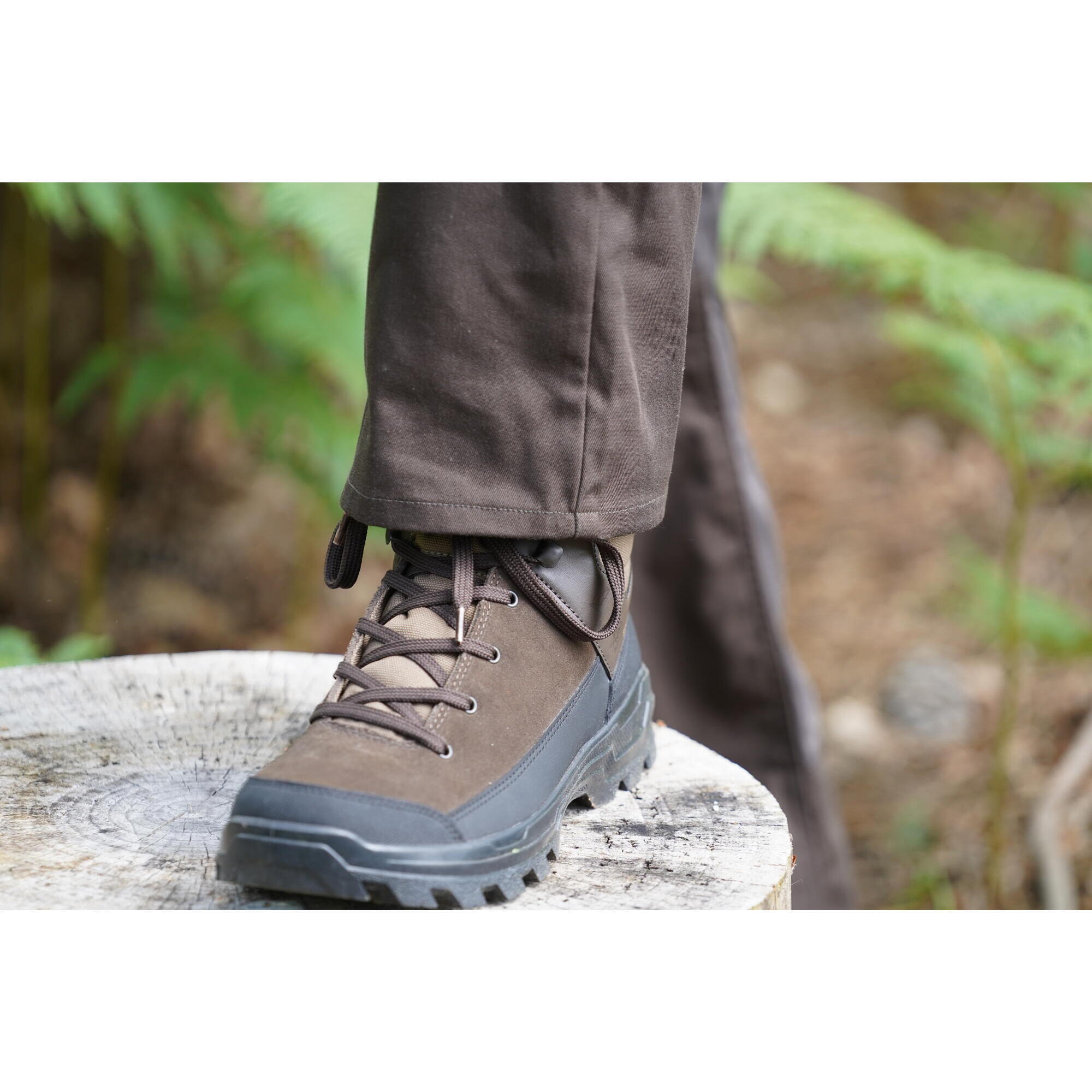 Botas De Caza Solognac Crosshunt 100 Hombre Marrón Piel Transpirables 8/8