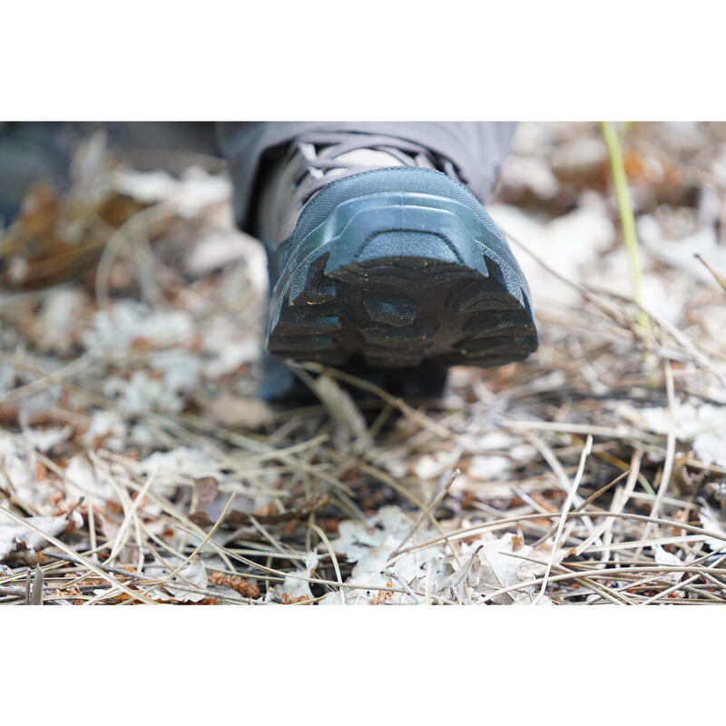 Botas Altas de Caça em Couro Respiráveis Crosshunt 100 D Castanho