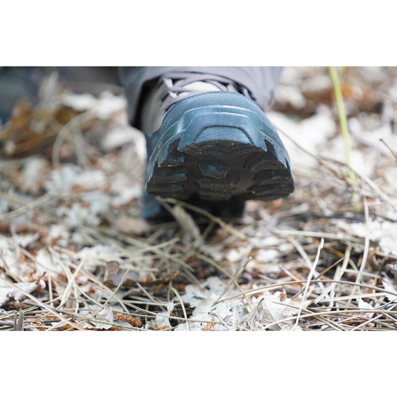 Botas Respiráveis de Caça em Couro Crosshunt 100 D Castanho