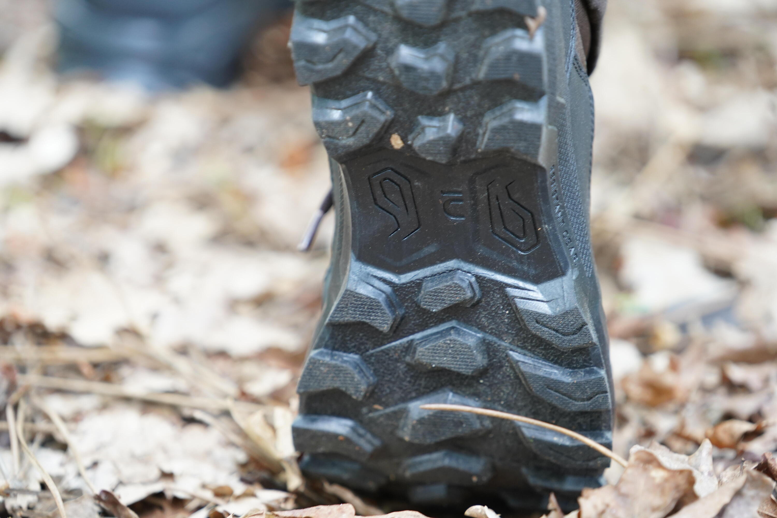 Ademende leren jachtschoenen Crosshunt 100 hoog model bruin 7/8