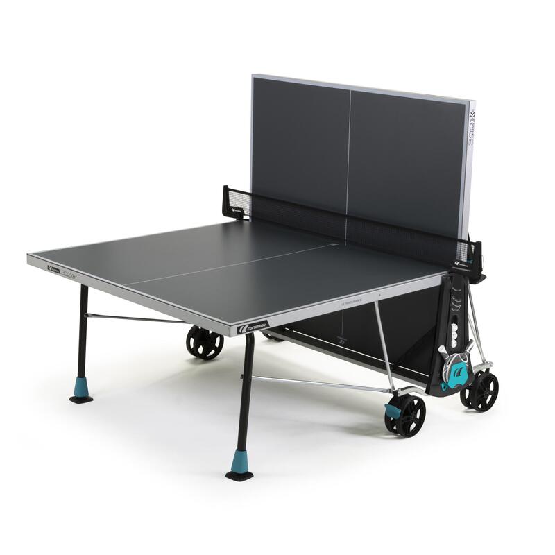 Outdoor Free Table Tennis Table 300X Grey Decathlon