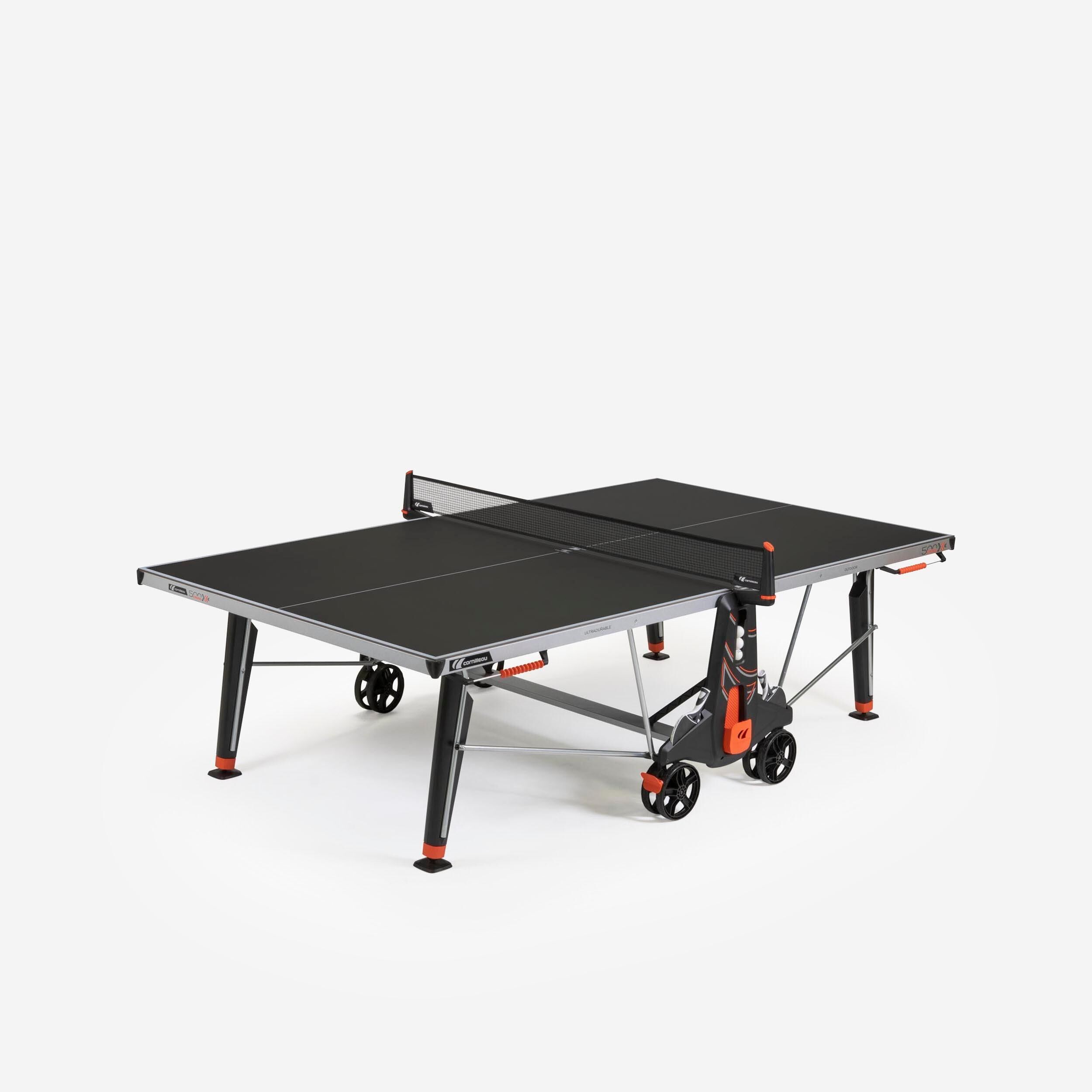CORNILLEAU Outdoor Table Tennis Table 500X - Black