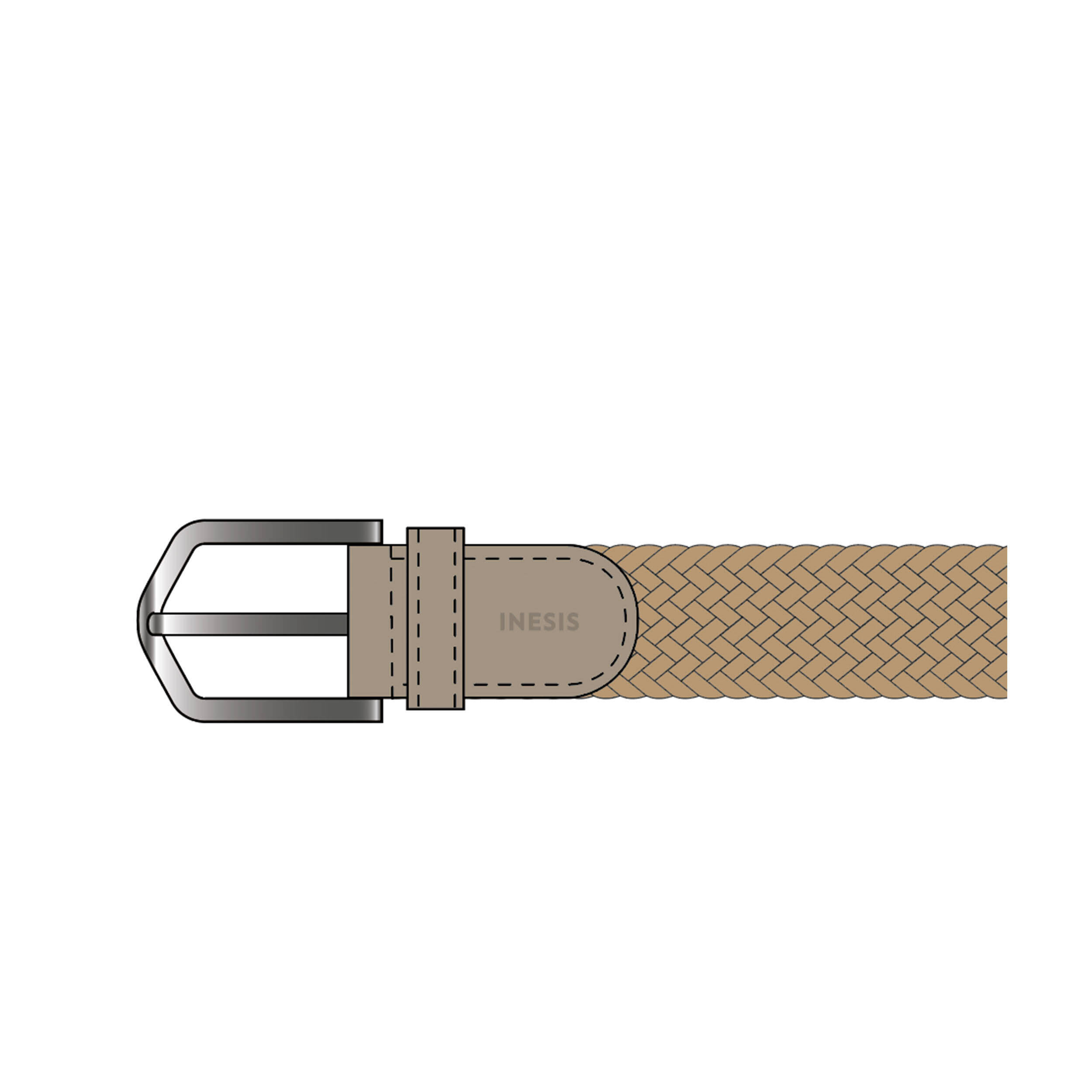 Golf Elastic & Stretchy Belt - Sand -  5