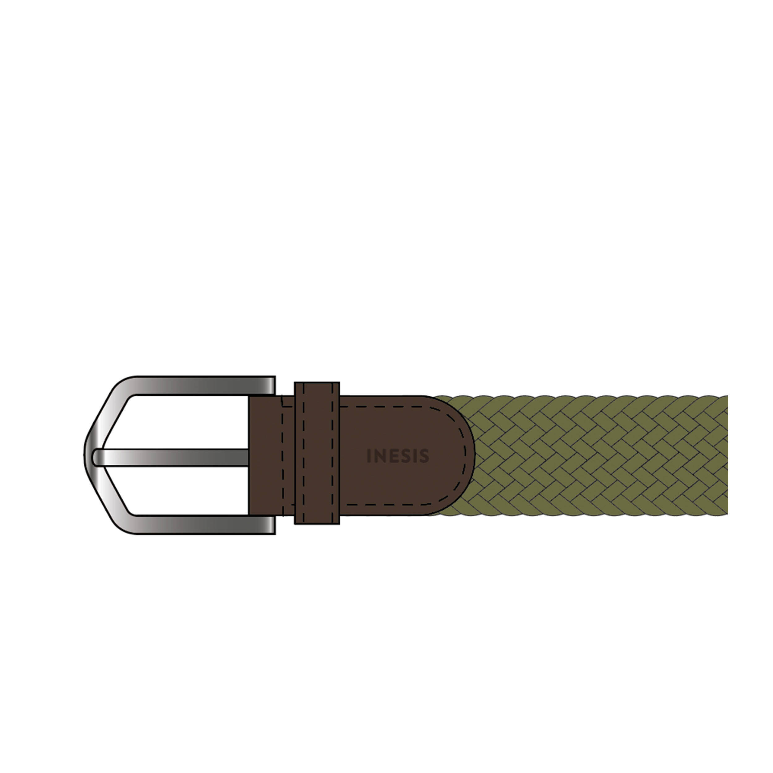 Golf Belt Stretchy Khaki -  4