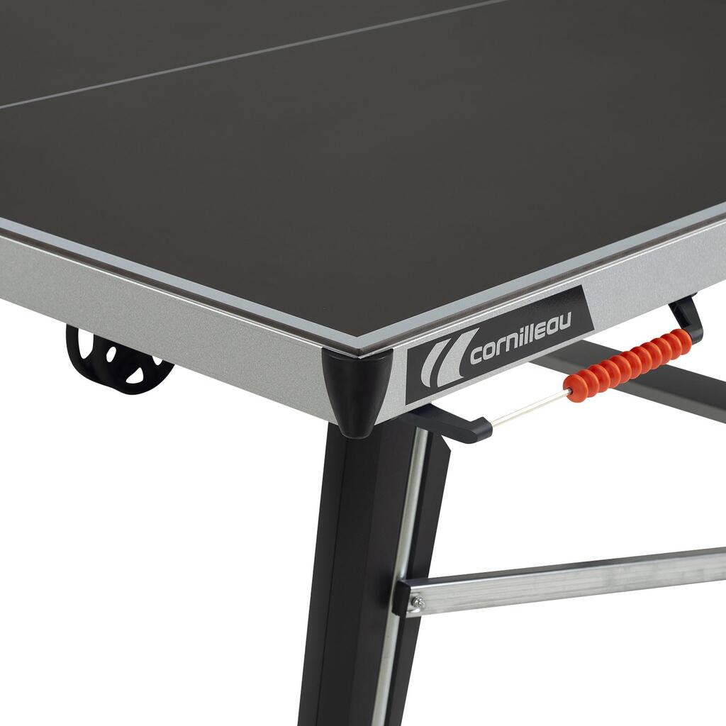Kilnojamas stalo teniso stalas „600X“ žaisti lauke, pilkas