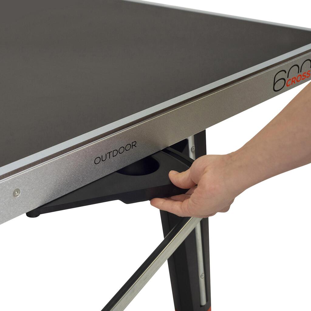 Outdoorový stôl Free 600X na stolný tenis sivý