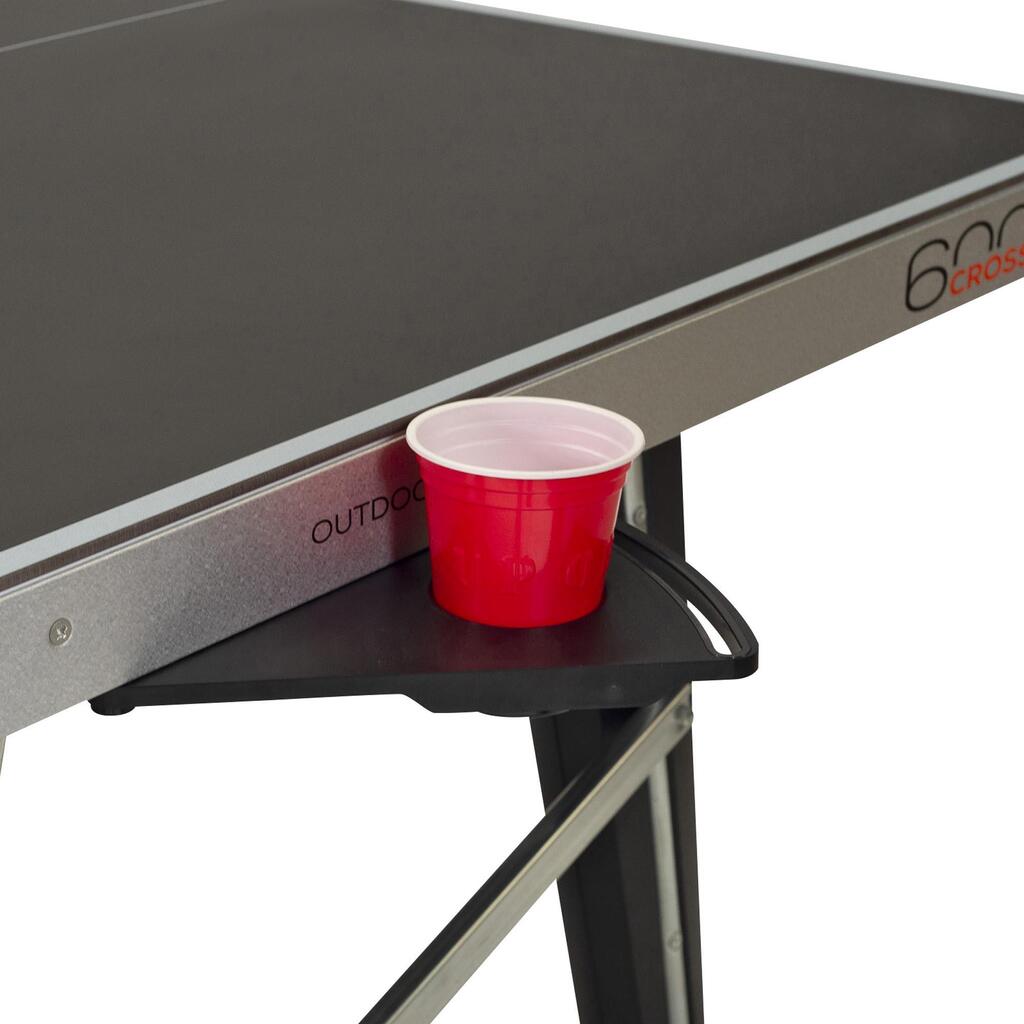 Outdoor Table Tennis Table 600X - Black