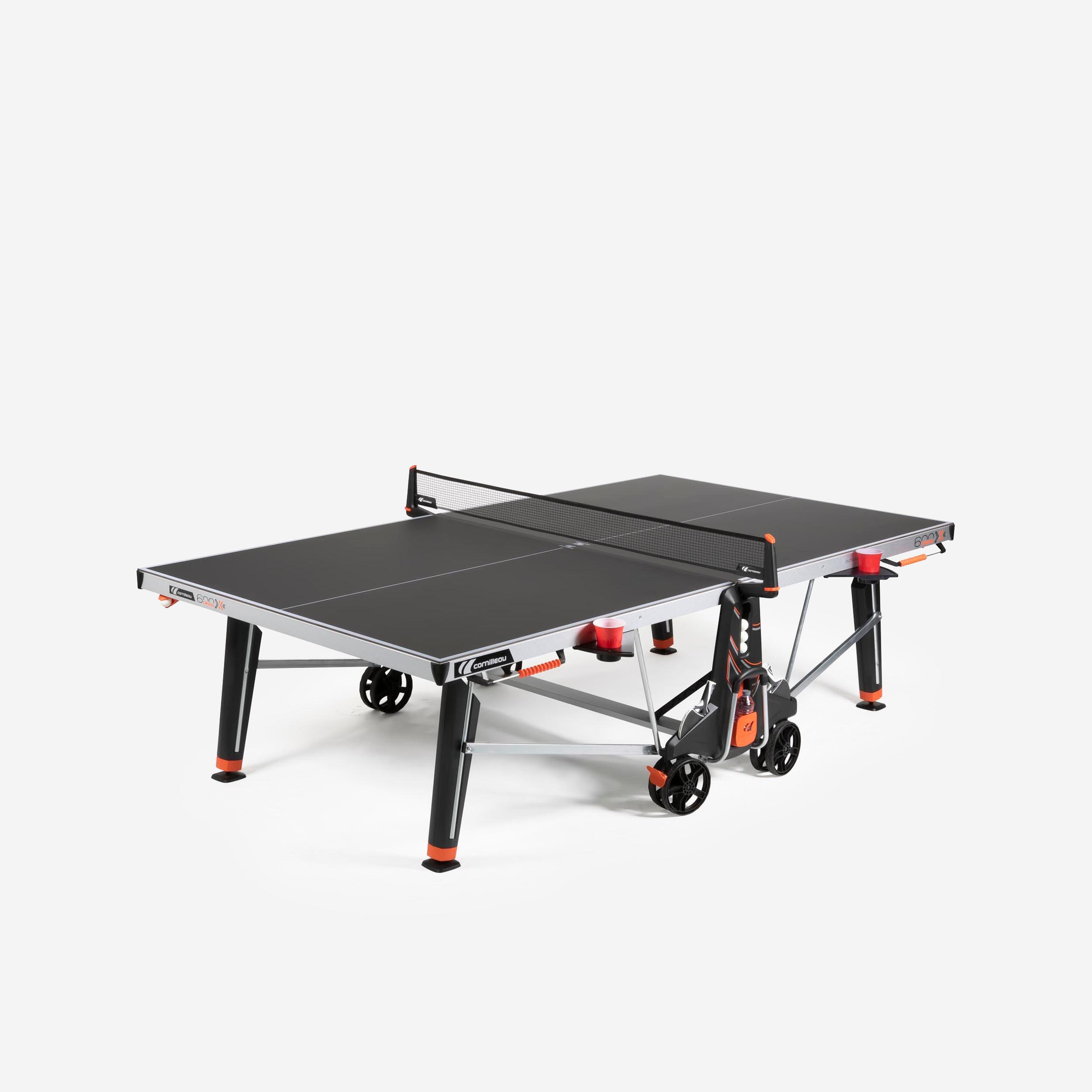 CORNILLEAU Outdoor Table Tennis Table 600X - Black