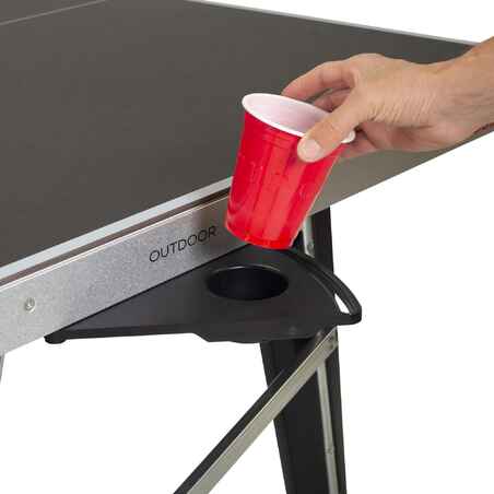 Outdoor Table Tennis Table 600X - Black