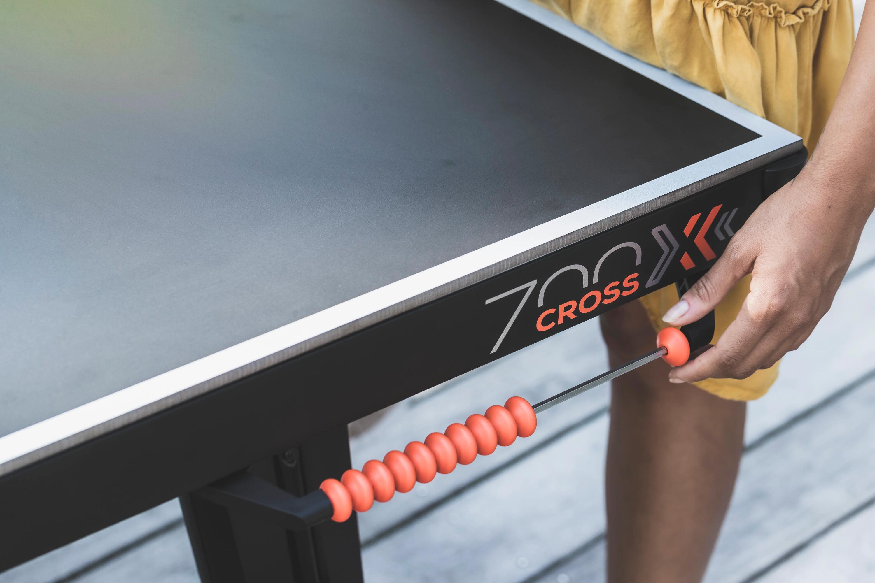 Outdoor Free Table Tennis Table 700X - Grey 24/28