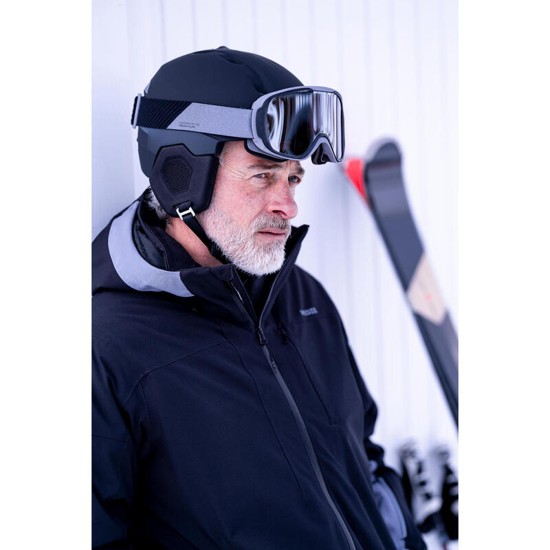 Pánská hřejivá lyžařská bunda 500 černá 