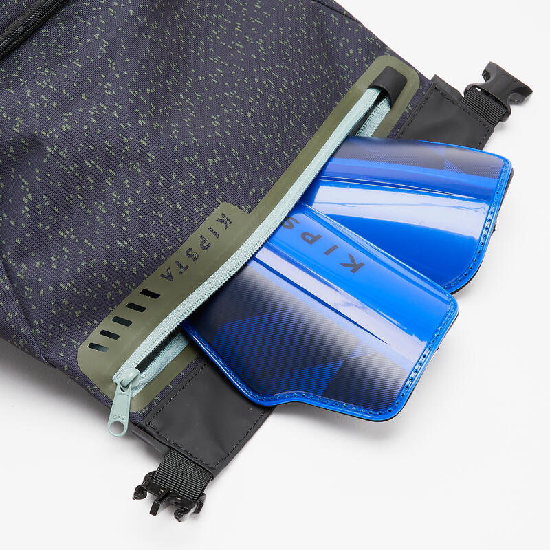 25L Backpack Urban Black / Reflective KIPSTA Decathlon