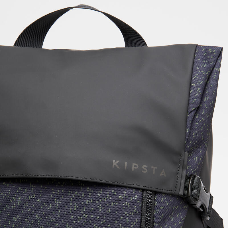 25L Backpack Urban Black / Reflective KIPSTA Decathlon