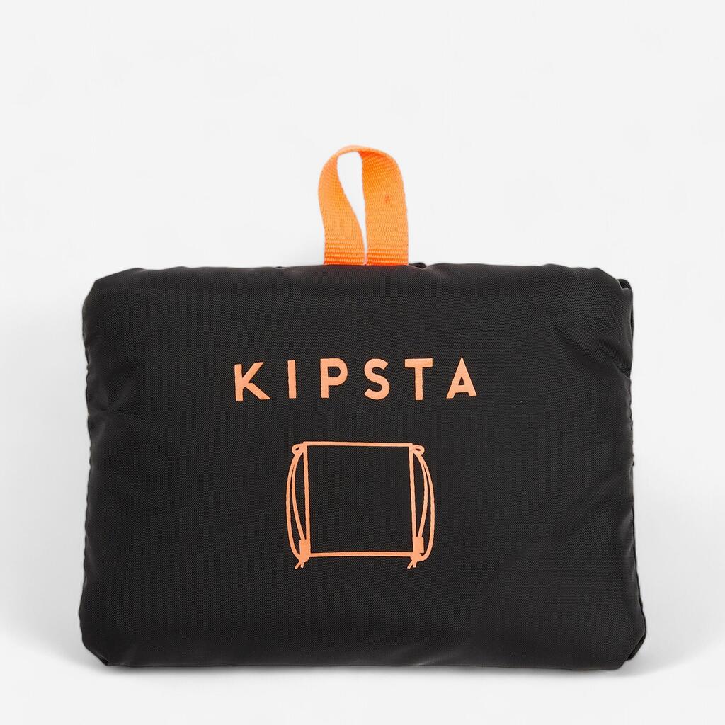 Tula ultracompacta para fútbol de 15L Kipsta Light negro