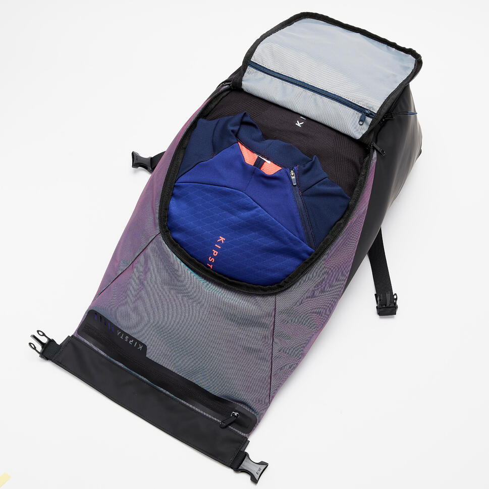 25L Backpack Urban Black / Reflective KIPSTA Decathlon