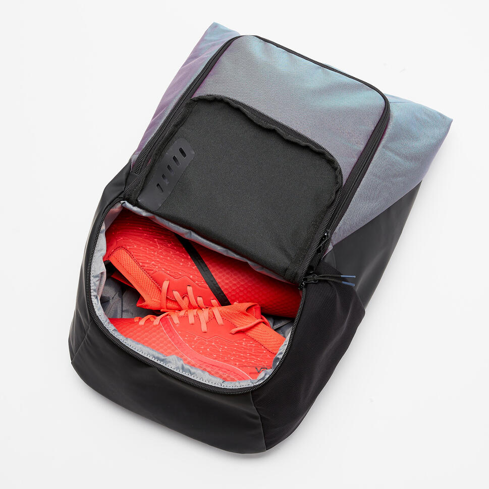 25L Backpack Urban Black / Reflective KIPSTA Decathlon