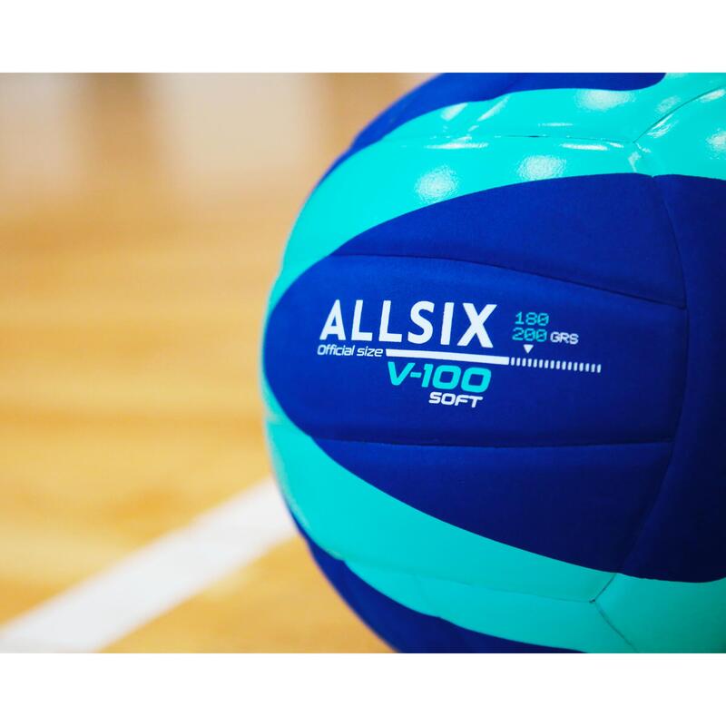 Voleybol Topu - 180/200 g - Mavi - V100 Soft