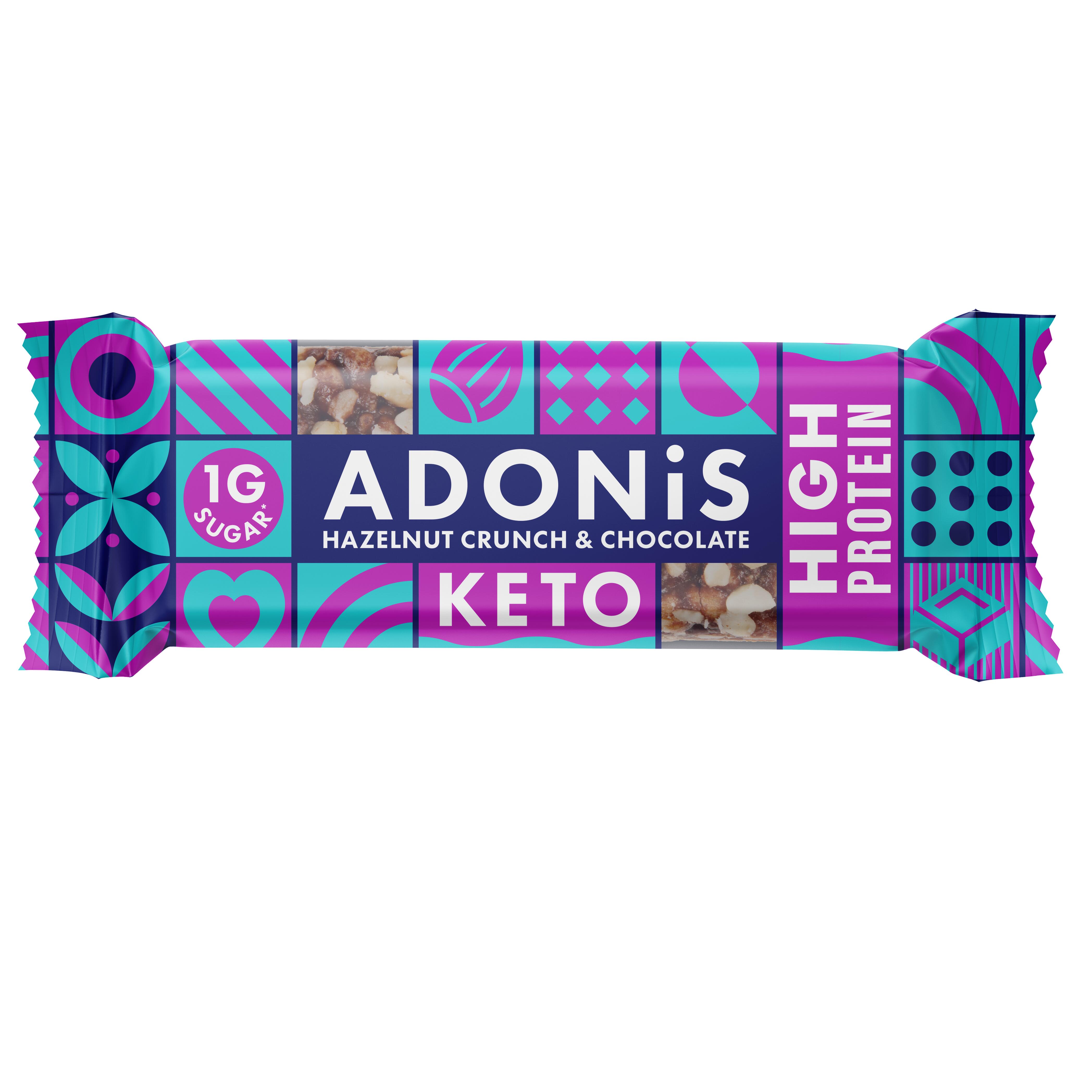 Adonis Keto Protein Bars Hazelnut Cocoa ADONIS Decathlon